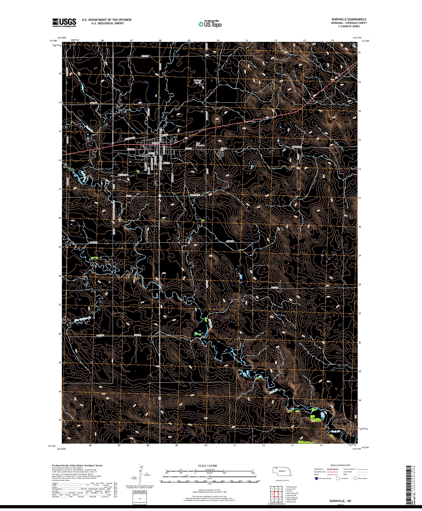 USGS US TOPO 7.5-MINUTE MAP FOR RUSHVILLE, NE 2017