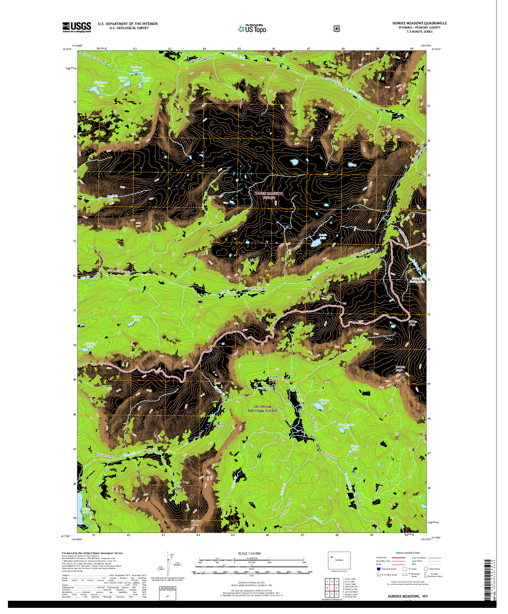 USGS US TOPO 7.5-MINUTE MAP FOR DUNDEE MEADOWS, WY 2017