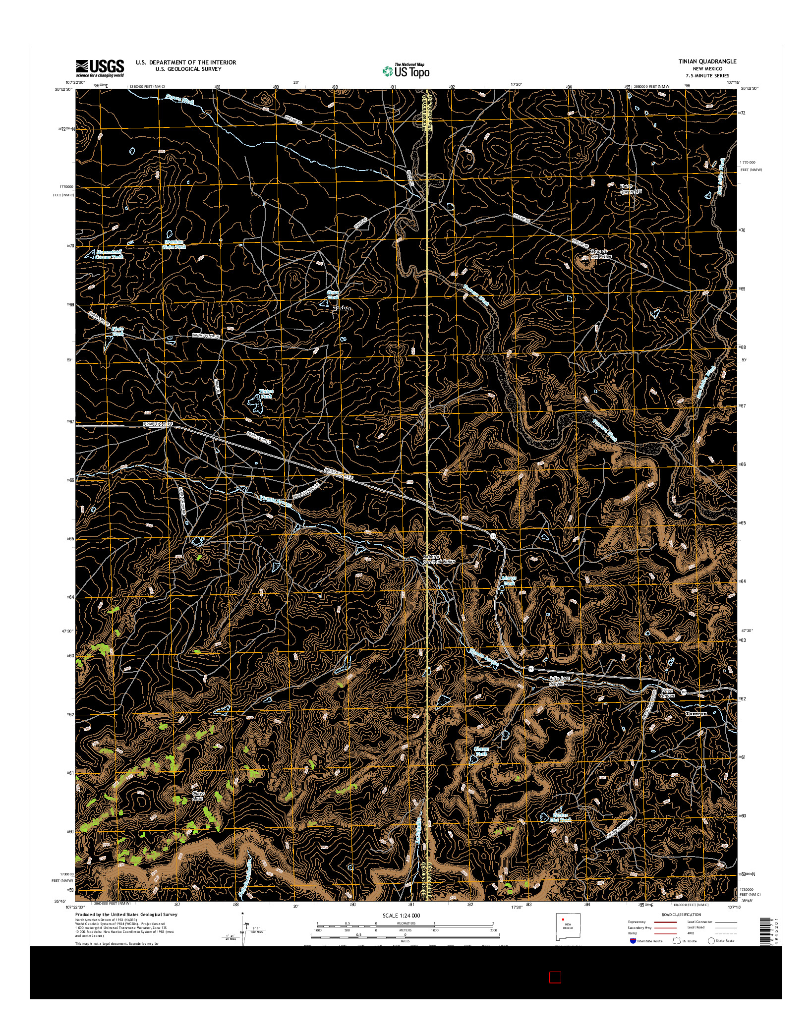 USGS US TOPO 7.5-MINUTE MAP FOR TINIAN, NM 2017