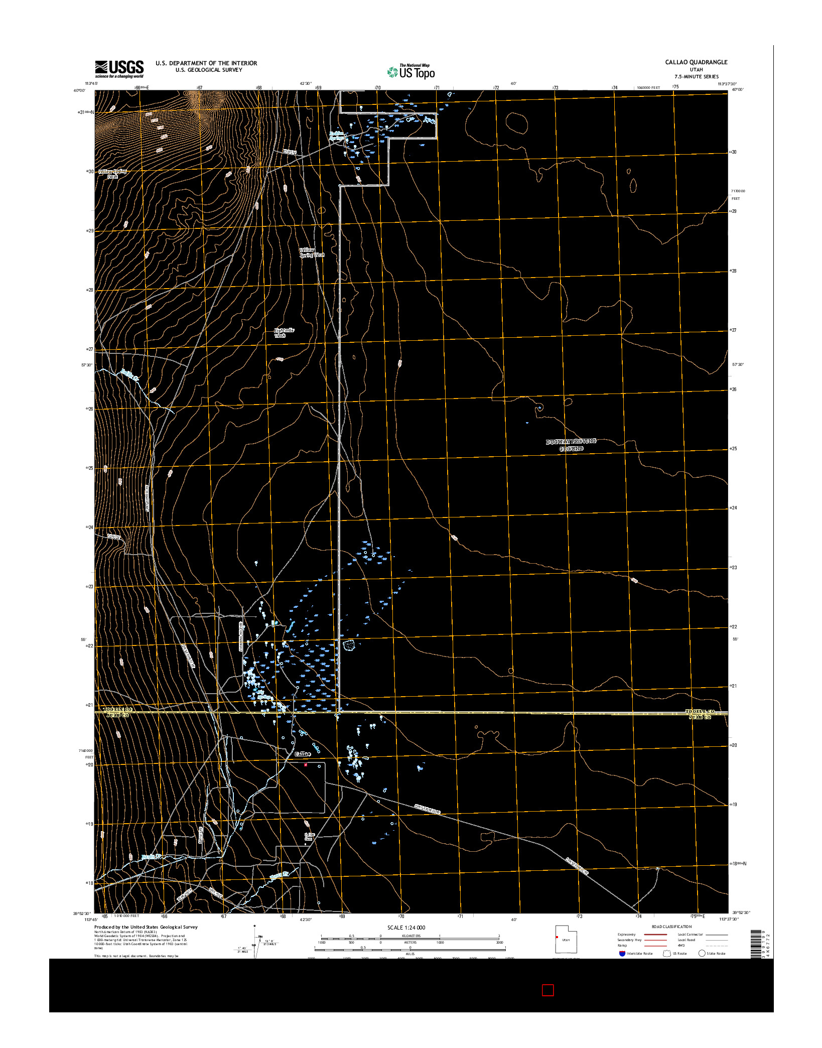 USGS US TOPO 7.5-MINUTE MAP FOR CALLAO, UT 2017