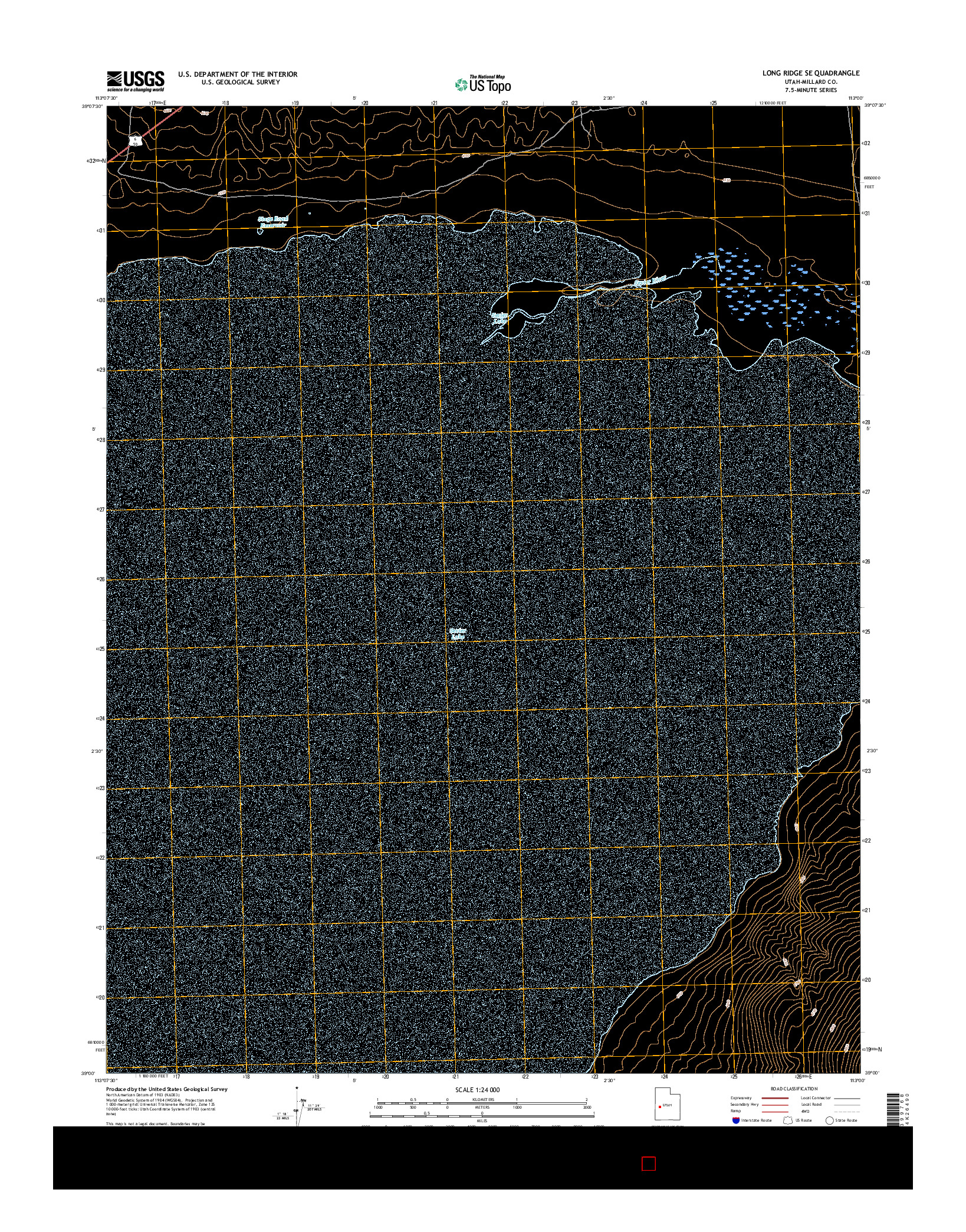 USGS US TOPO 7.5-MINUTE MAP FOR LONG RIDGE SE, UT 2017