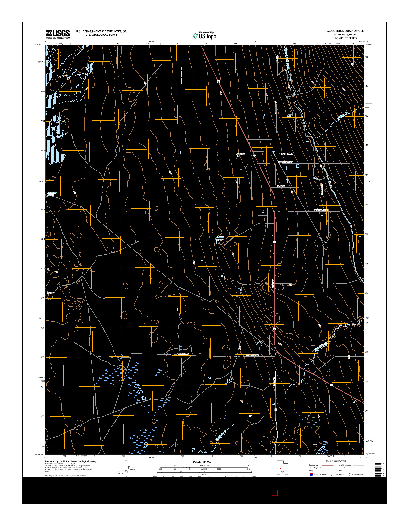 USGS US TOPO 7.5-MINUTE MAP FOR MCCORNICK, UT 2017