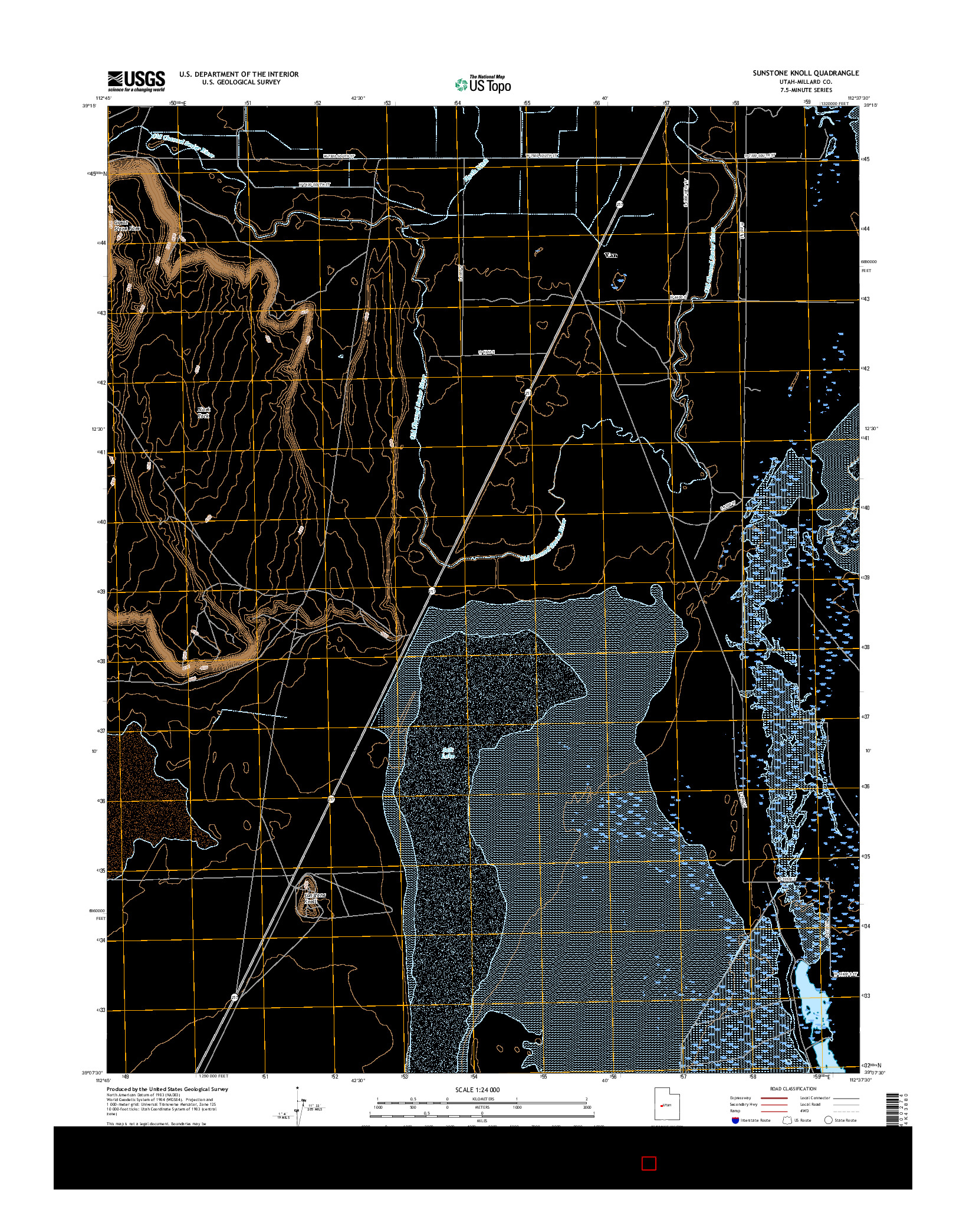 USGS US TOPO 7.5-MINUTE MAP FOR SUNSTONE KNOLL, UT 2017