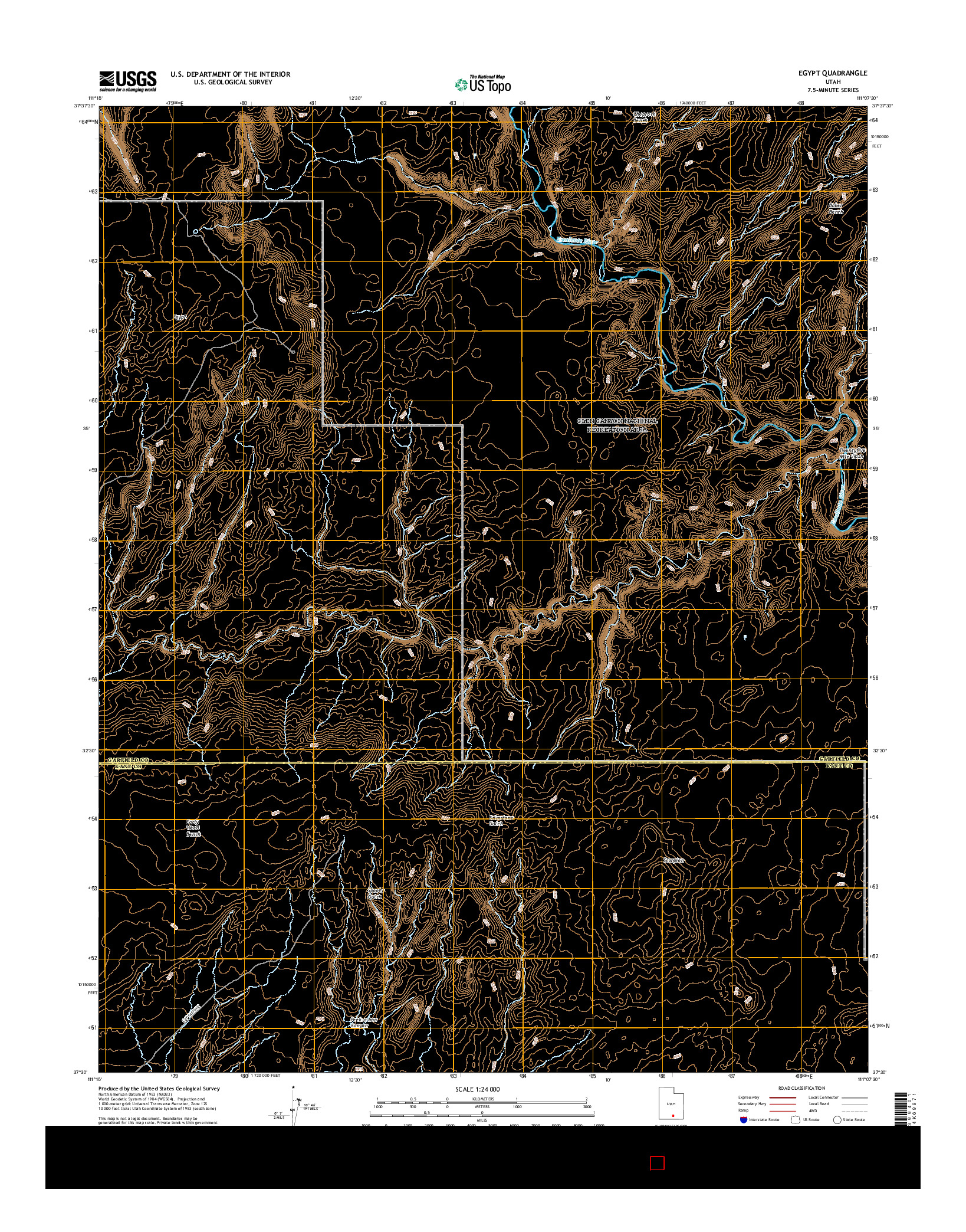 USGS US TOPO 7.5-MINUTE MAP FOR EGYPT, UT 2017