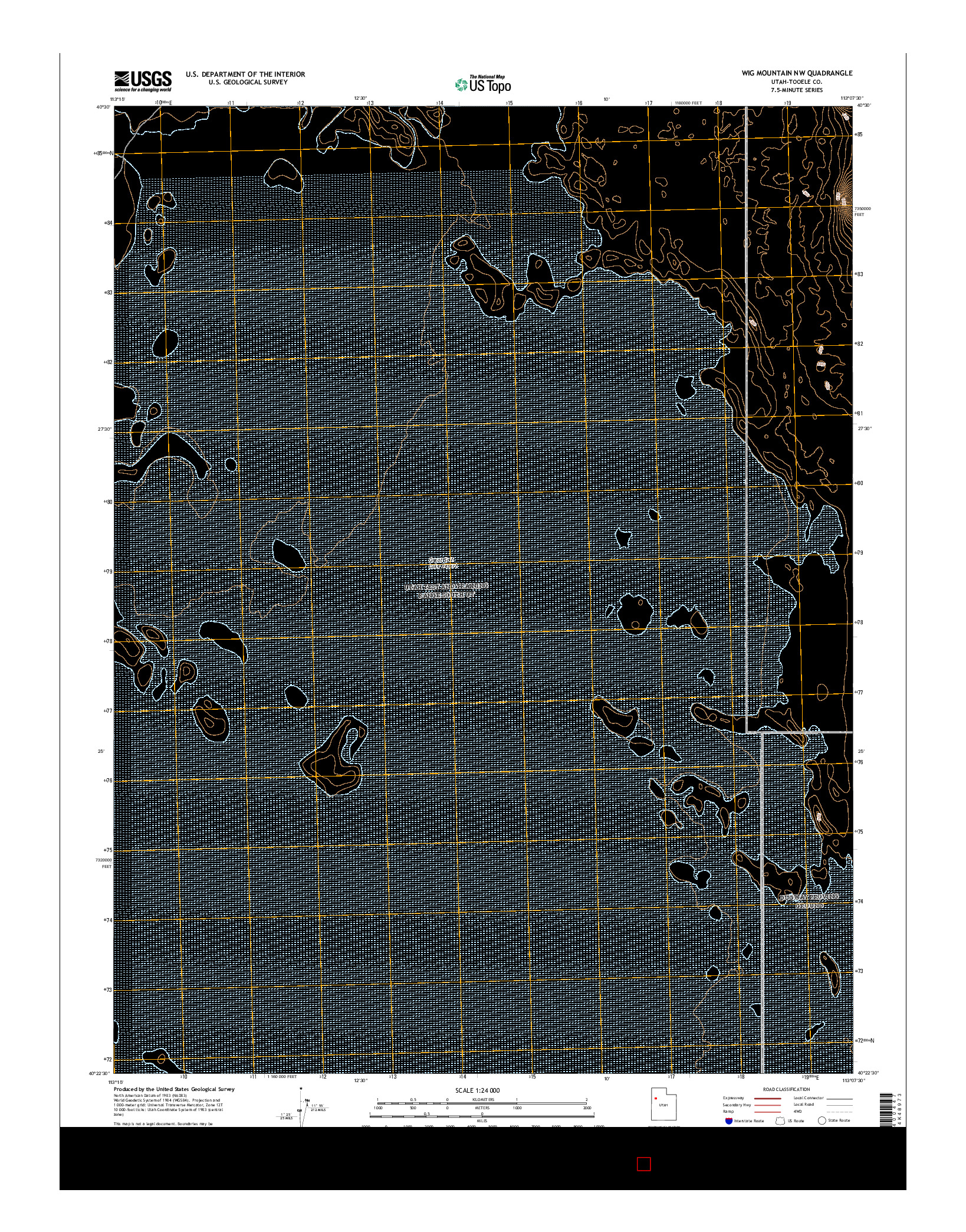 USGS US TOPO 7.5-MINUTE MAP FOR WIG MOUNTAIN NW, UT 2017