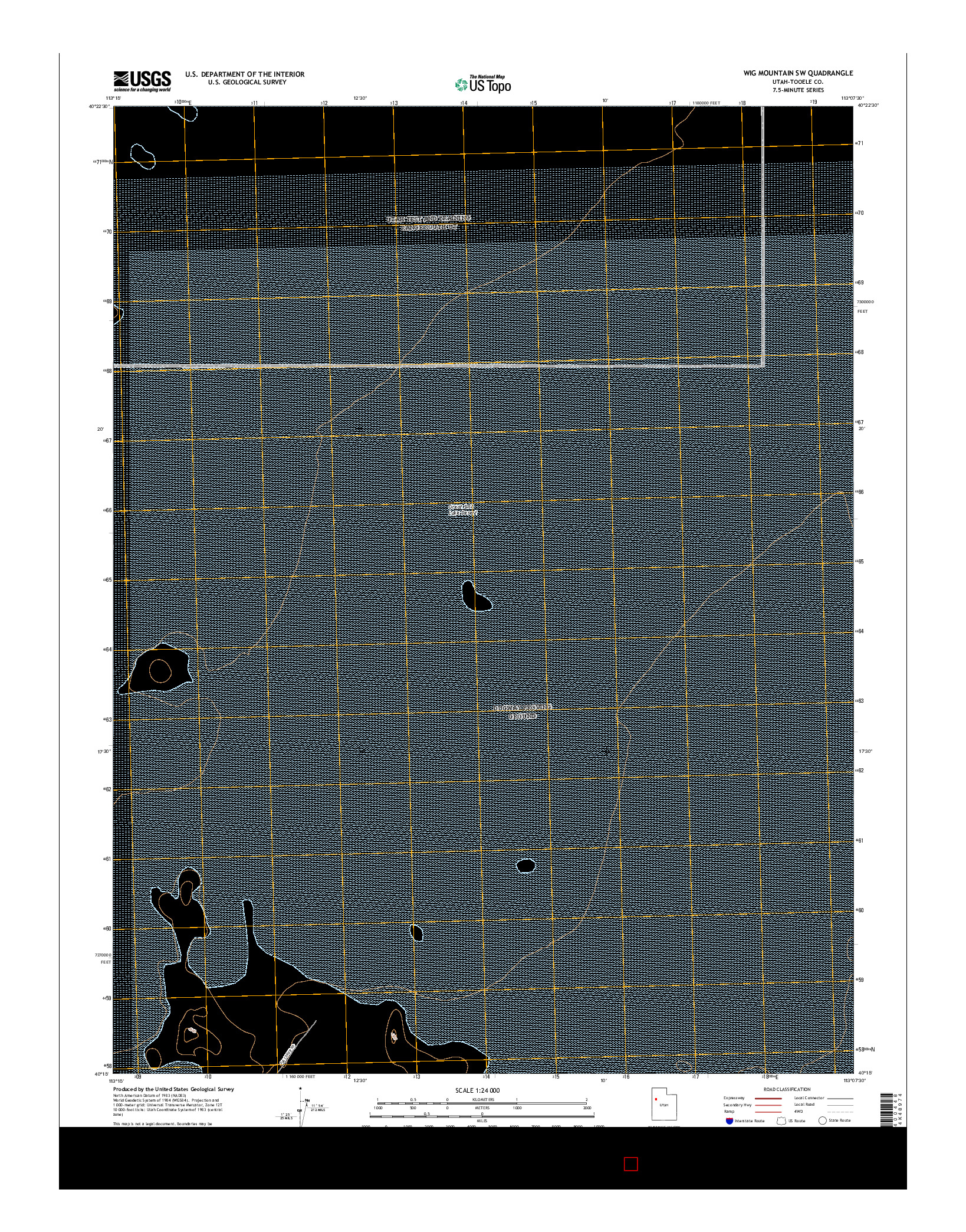 USGS US TOPO 7.5-MINUTE MAP FOR WIG MOUNTAIN SW, UT 2017