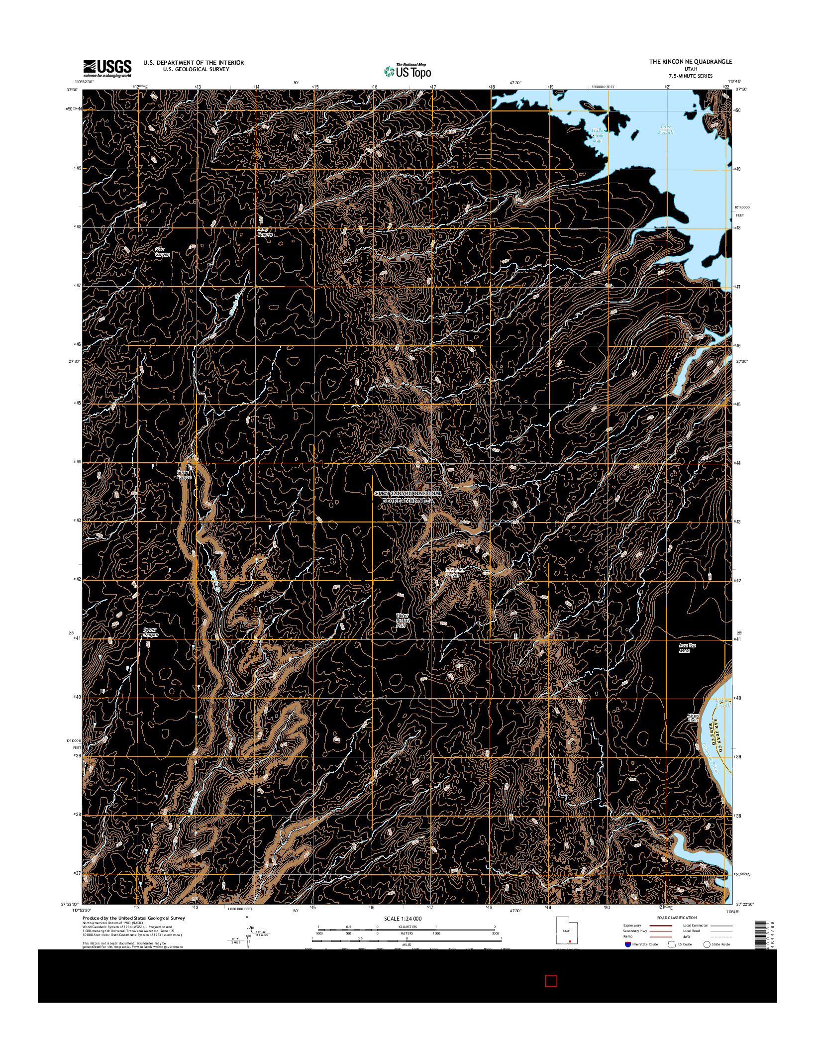 USGS US TOPO 7.5-MINUTE MAP FOR THE RINCON NE, UT 2017