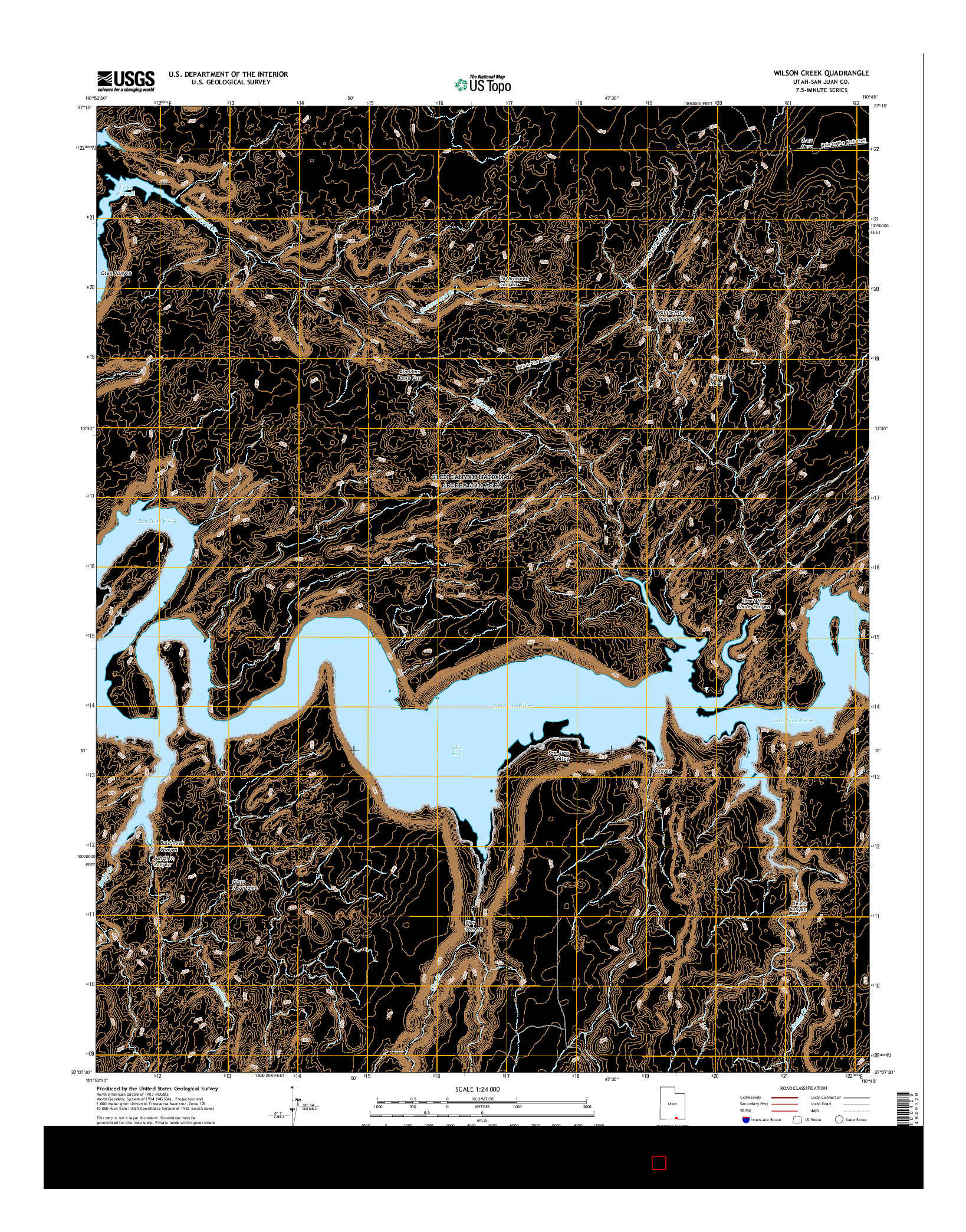 USGS US TOPO 7.5-MINUTE MAP FOR WILSON CREEK, UT 2017