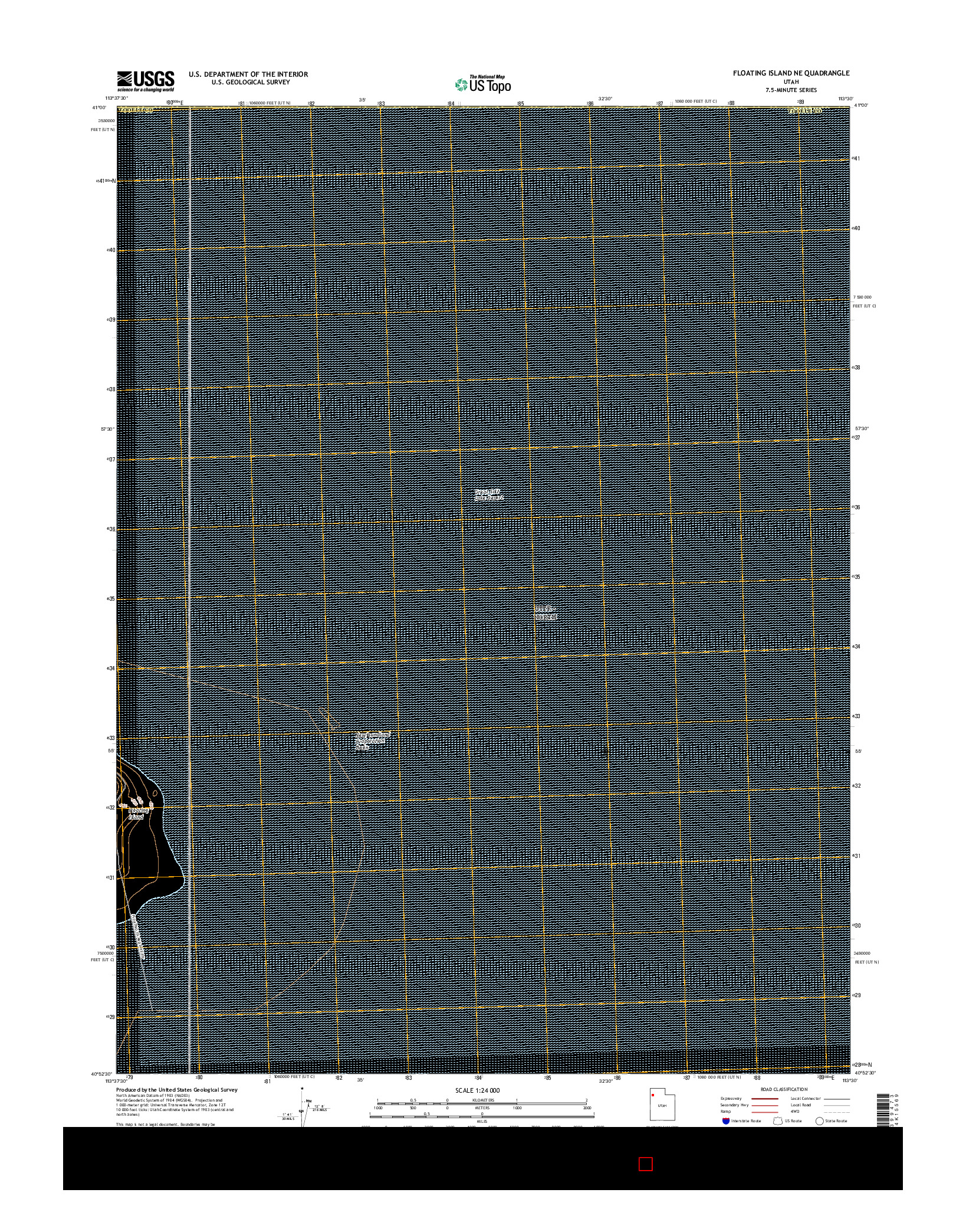 USGS US TOPO 7.5-MINUTE MAP FOR FLOATING ISLAND NE, UT 2017