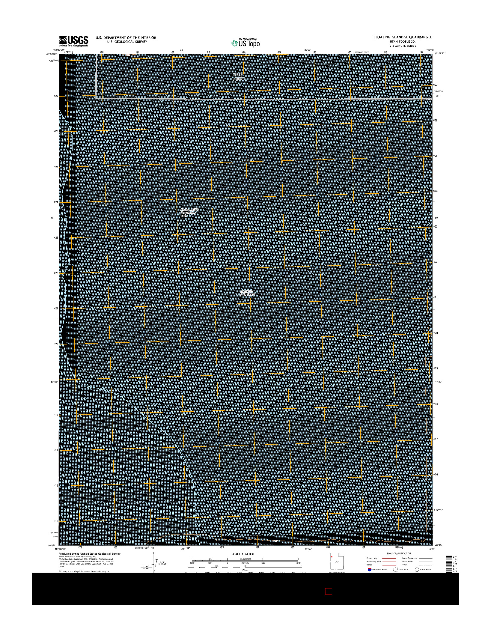 USGS US TOPO 7.5-MINUTE MAP FOR FLOATING ISLAND SE, UT 2017