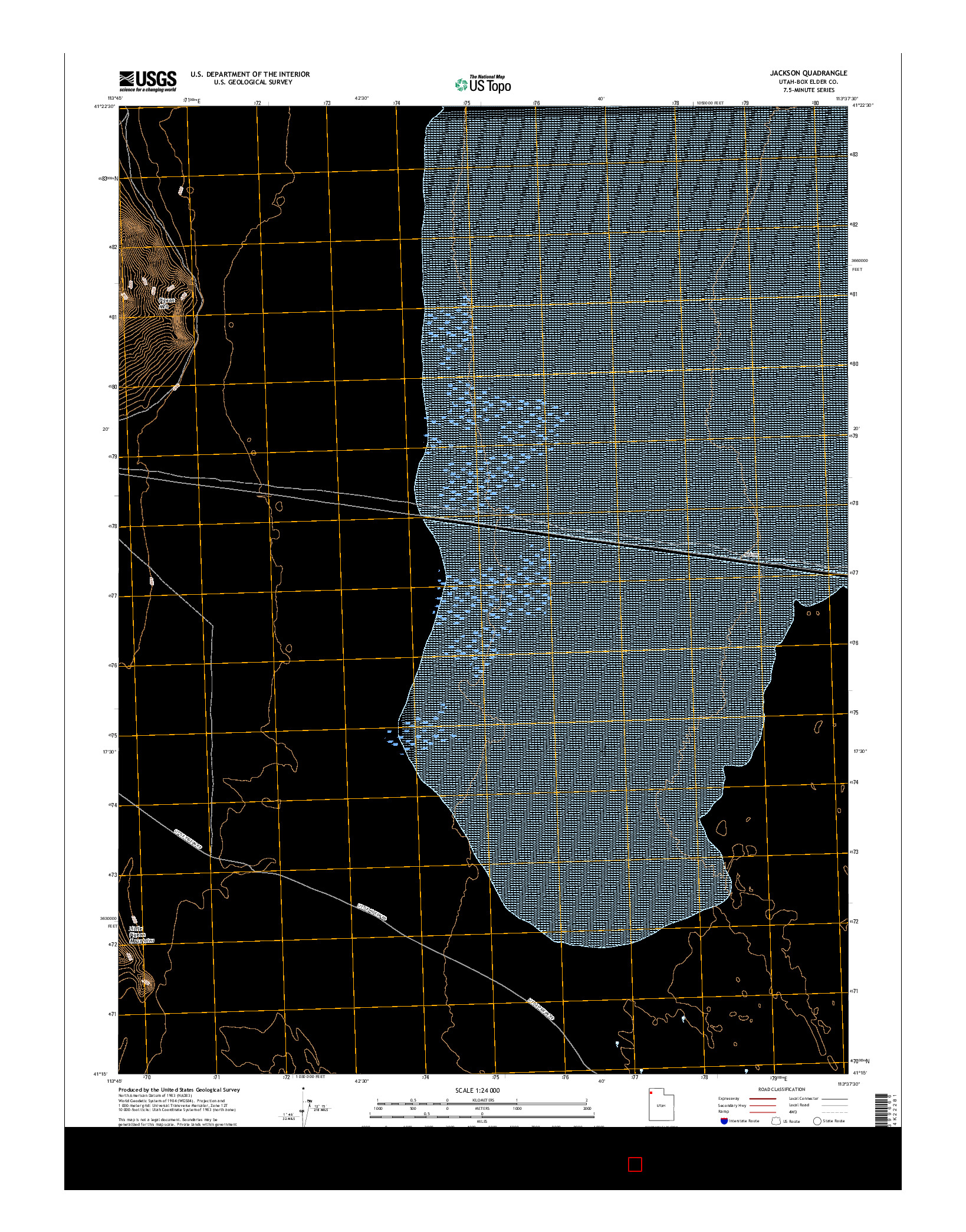 USGS US TOPO 7.5-MINUTE MAP FOR JACKSON, UT 2017