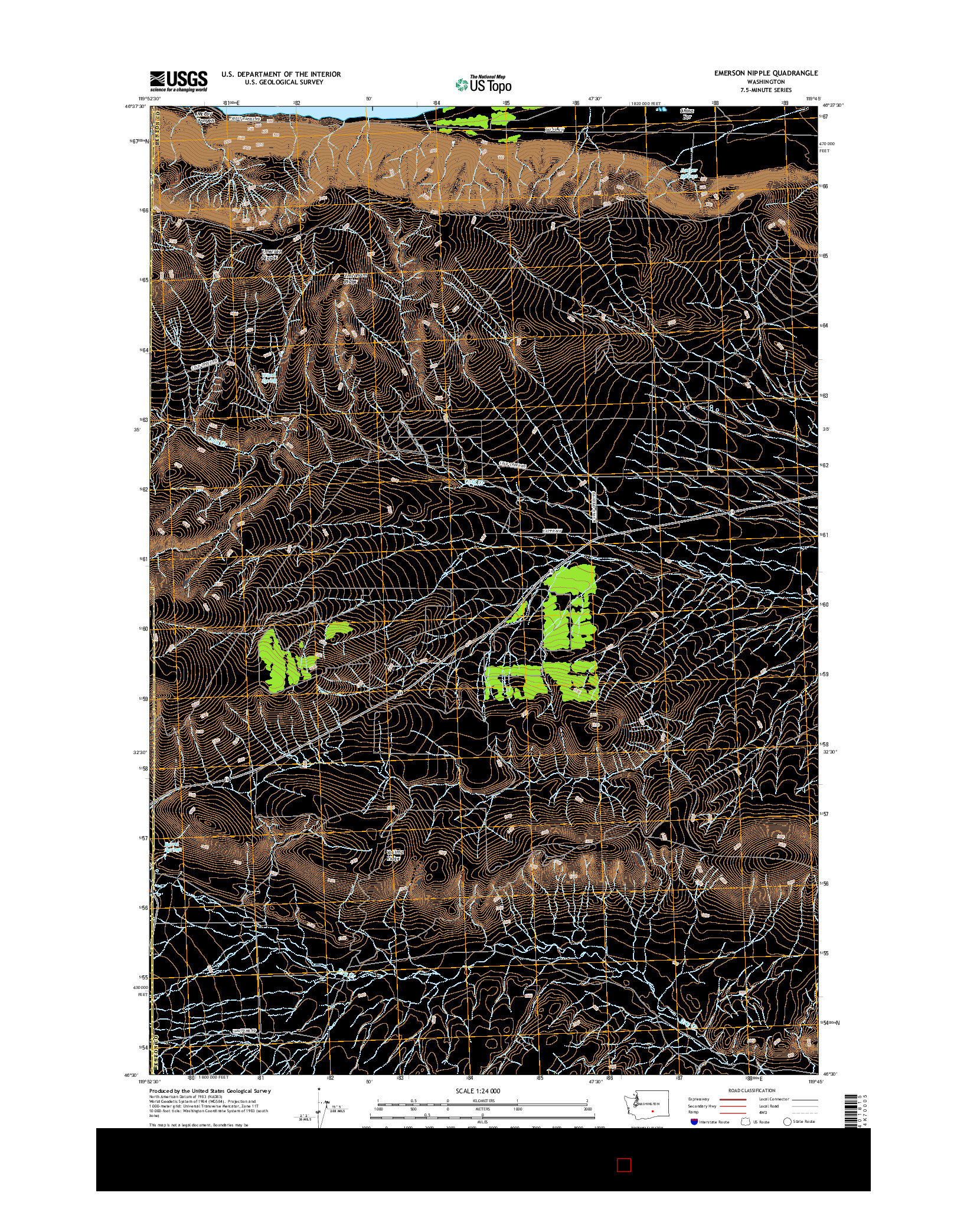 USGS US TOPO 7.5-MINUTE MAP FOR EMERSON NIPPLE, WA 2017