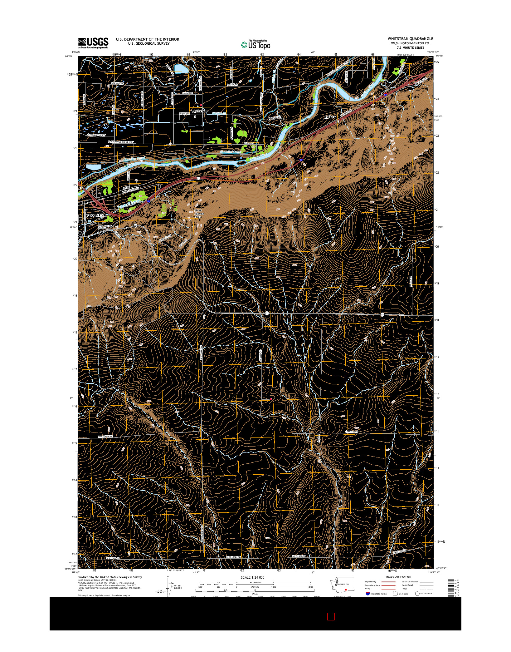 USGS US TOPO 7.5-MINUTE MAP FOR WHITSTRAN, WA 2017