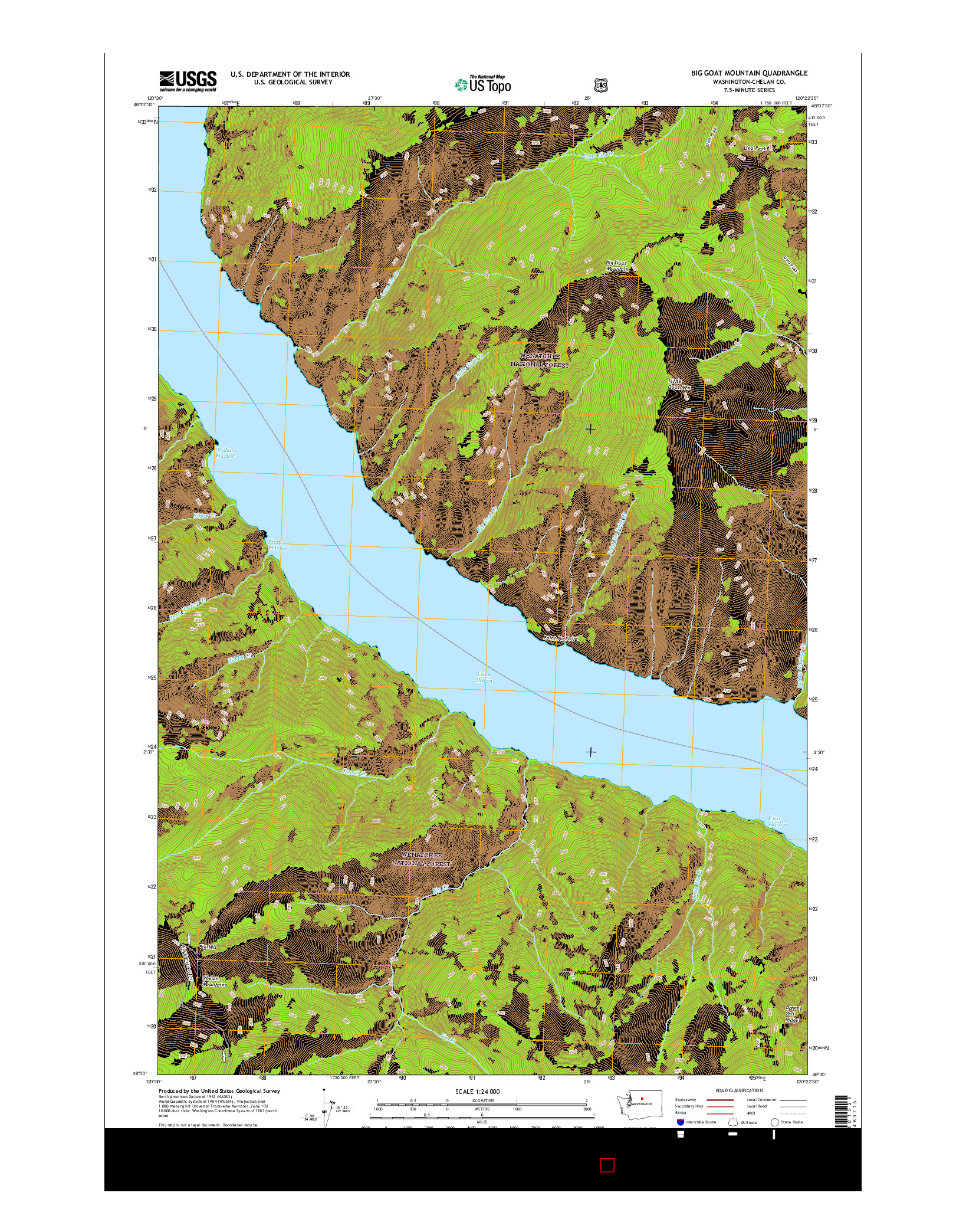 USGS US TOPO 7.5-MINUTE MAP FOR BIG GOAT MOUNTAIN, WA 2017