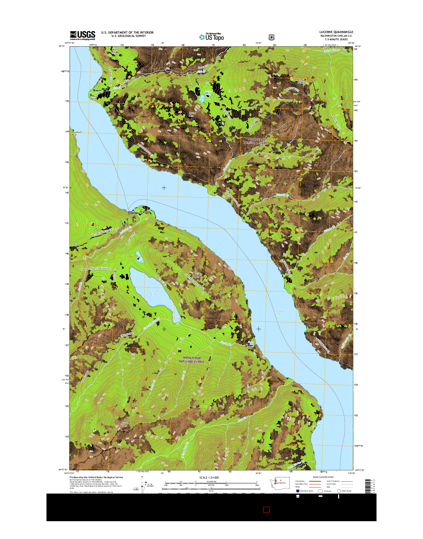USGS US TOPO 7.5-MINUTE MAP FOR LUCERNE, WA 2017