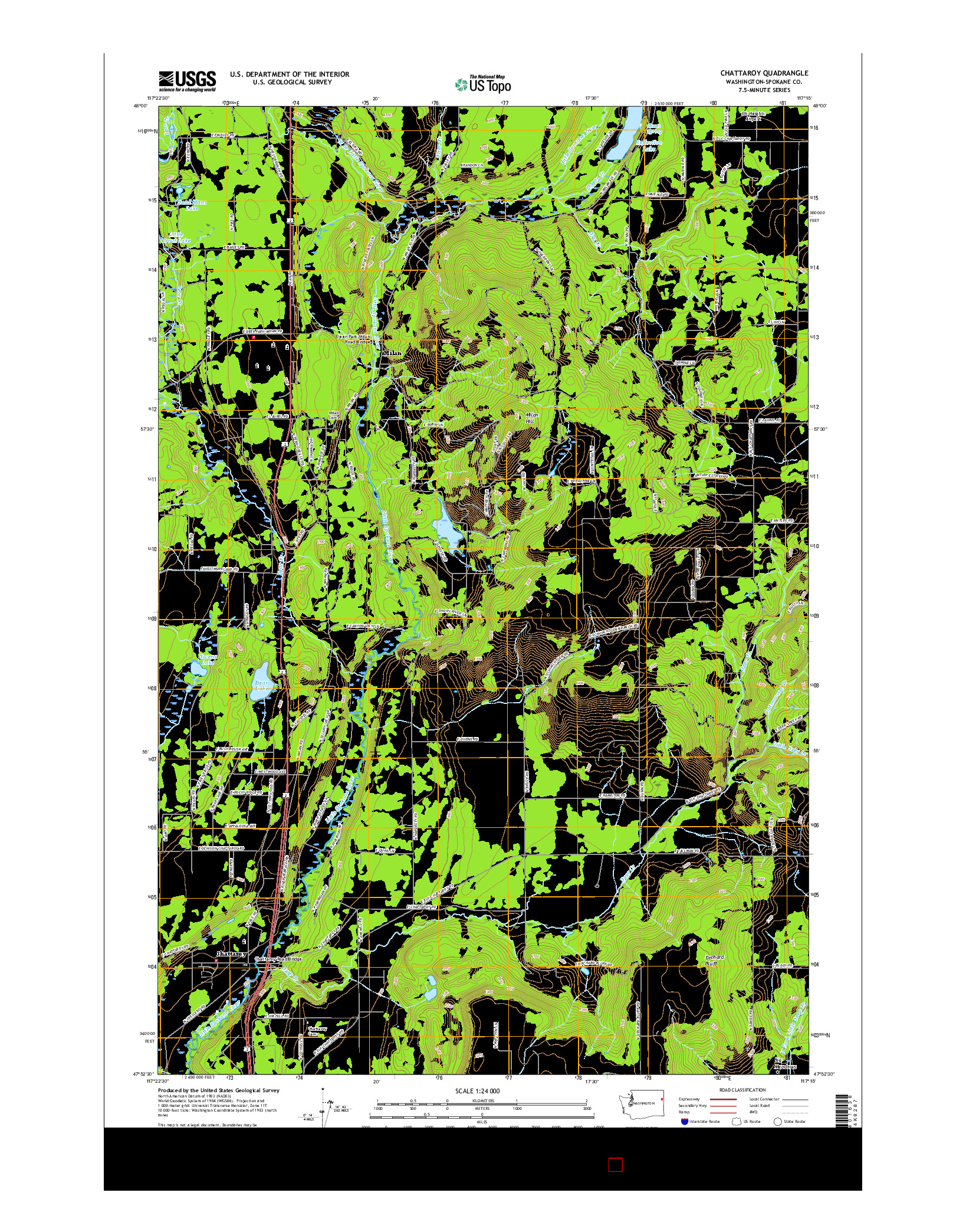 USGS US TOPO 7.5-MINUTE MAP FOR CHATTAROY, WA 2017