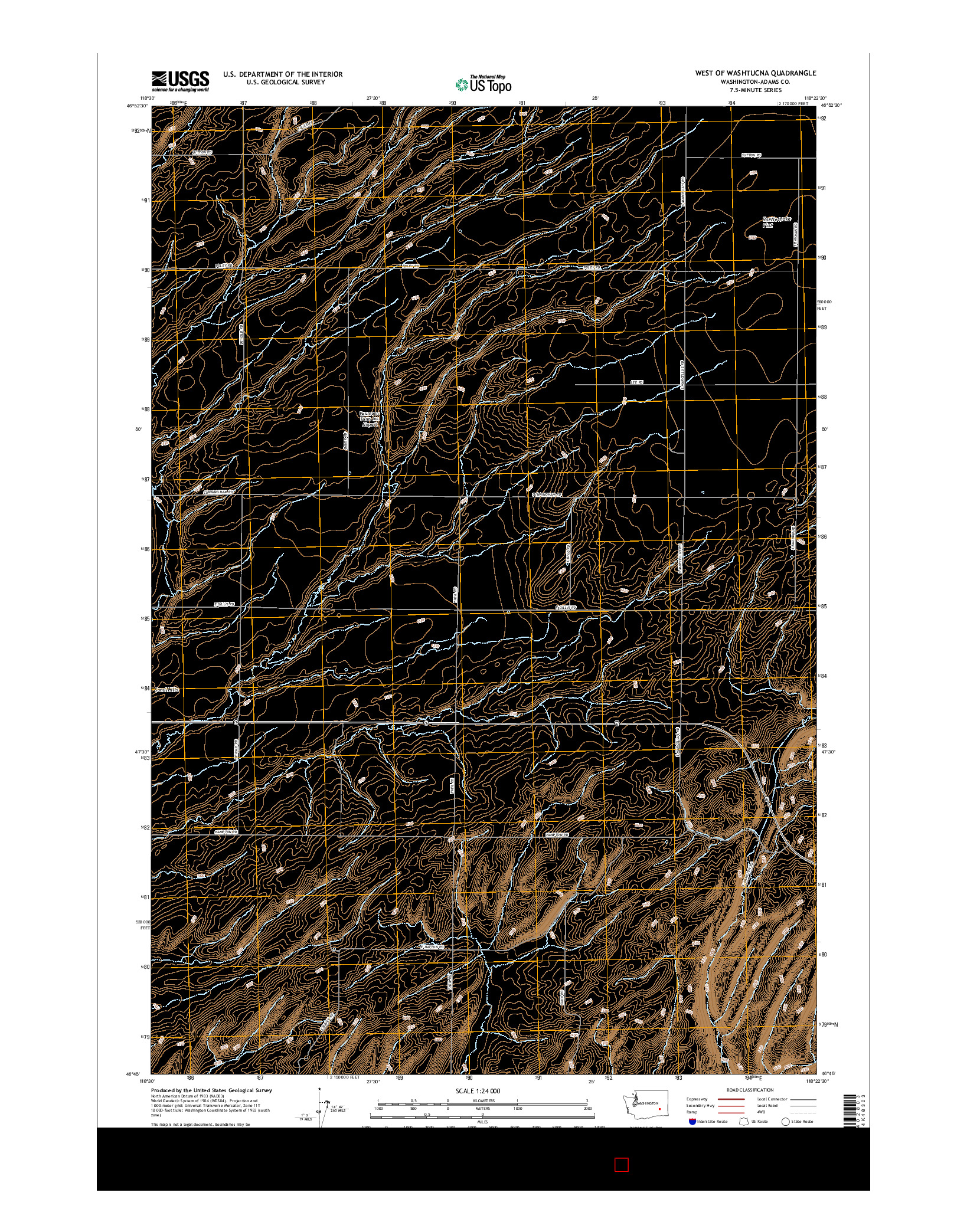 USGS US TOPO 7.5-MINUTE MAP FOR WEST OF WASHTUCNA, WA 2017