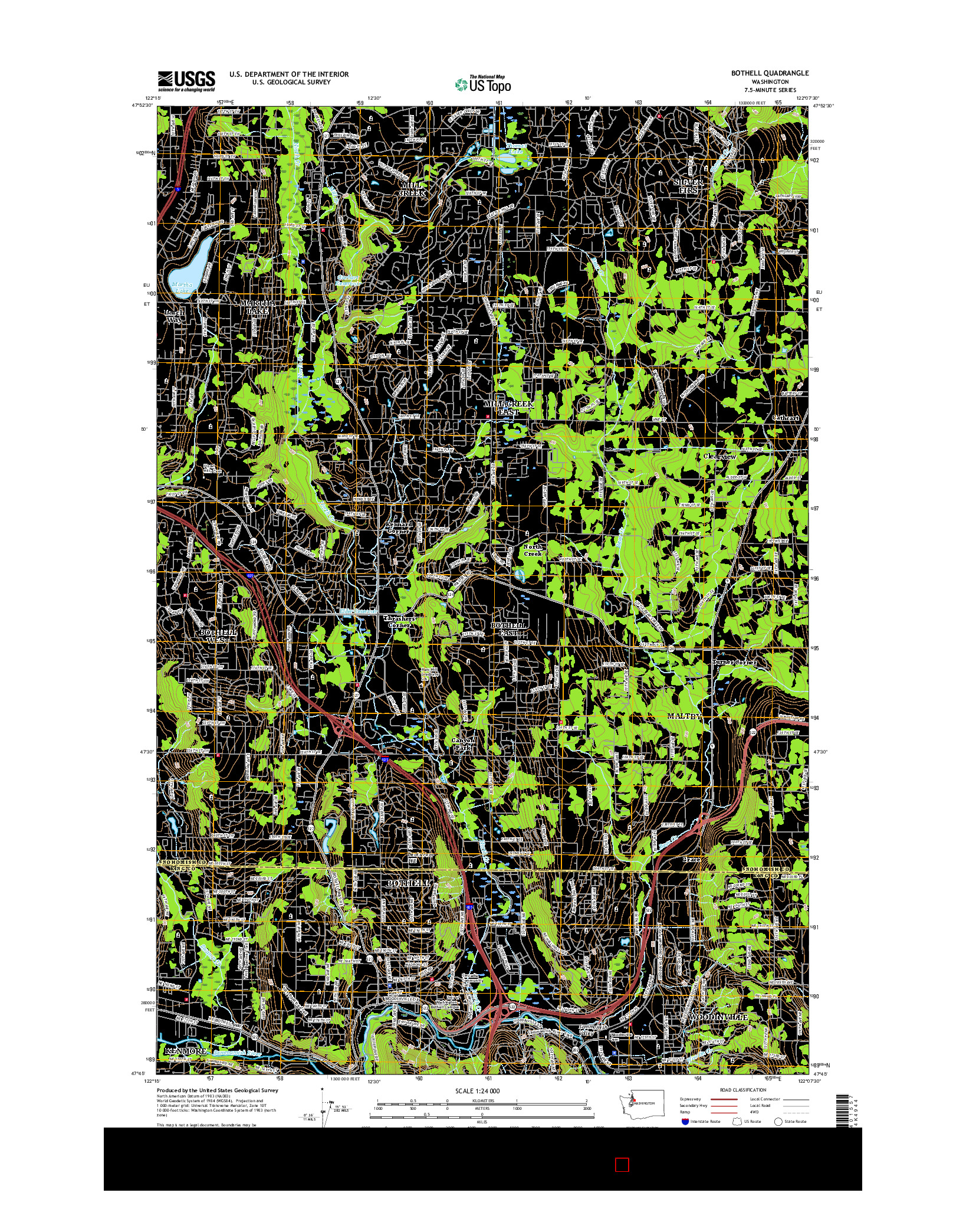 USGS US TOPO 7.5-MINUTE MAP FOR BOTHELL, WA 2017