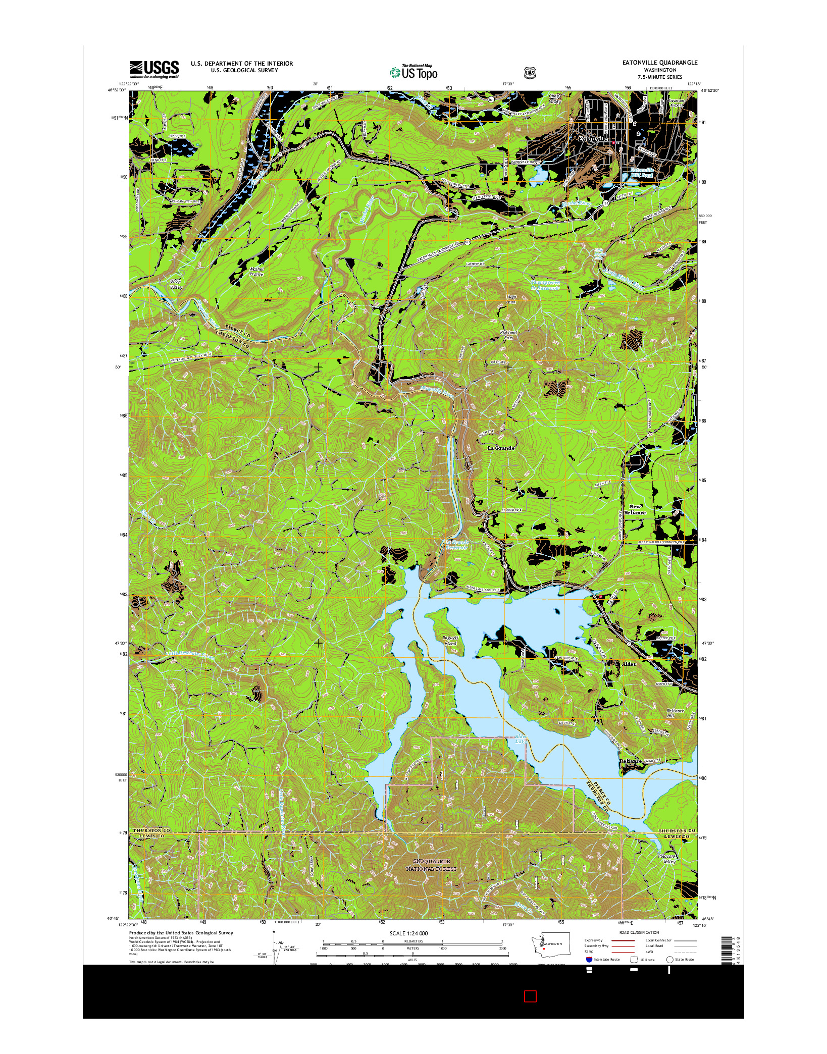 USGS US TOPO 7.5-MINUTE MAP FOR EATONVILLE, WA 2017