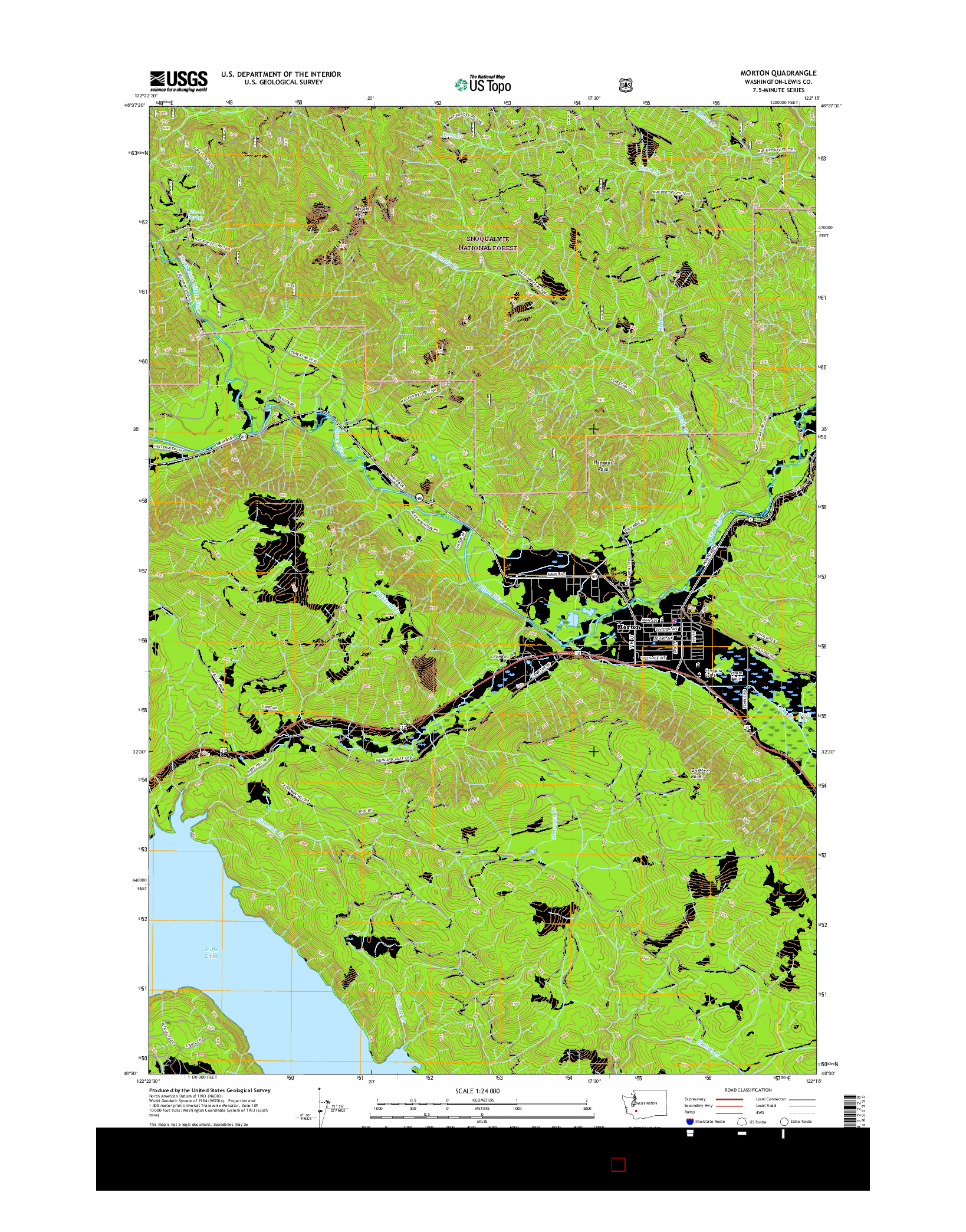 USGS US TOPO 7.5-MINUTE MAP FOR MORTON, WA 2017