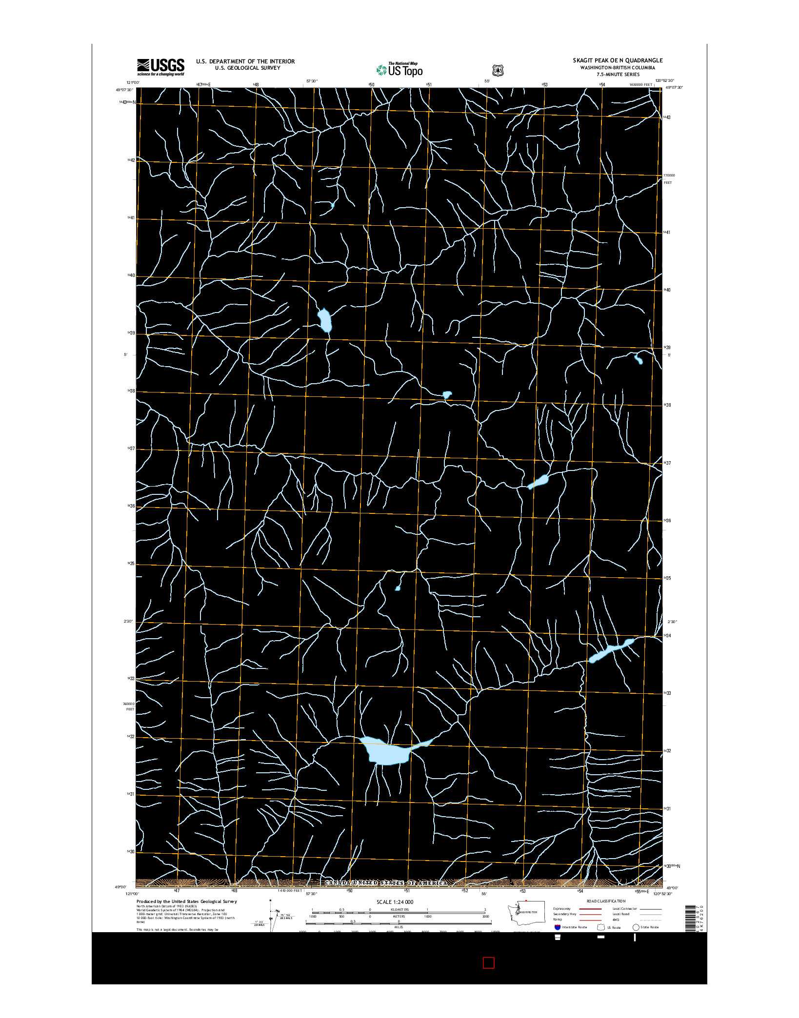 USGS US TOPO 7.5-MINUTE MAP FOR SKAGIT PEAK OE N, WA-BC 2017
