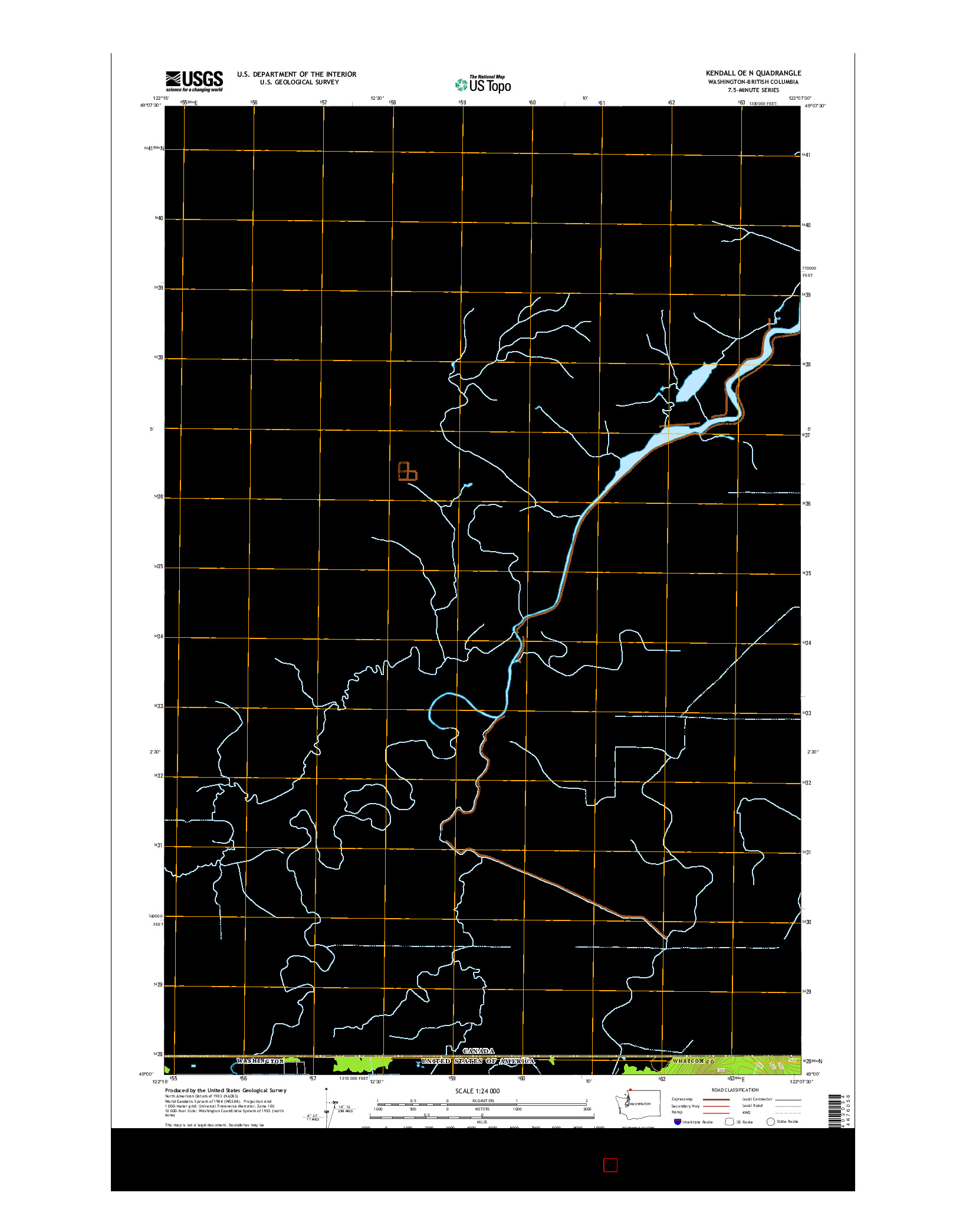 USGS US TOPO 7.5-MINUTE MAP FOR KENDALL OE N, WA-BC 2017