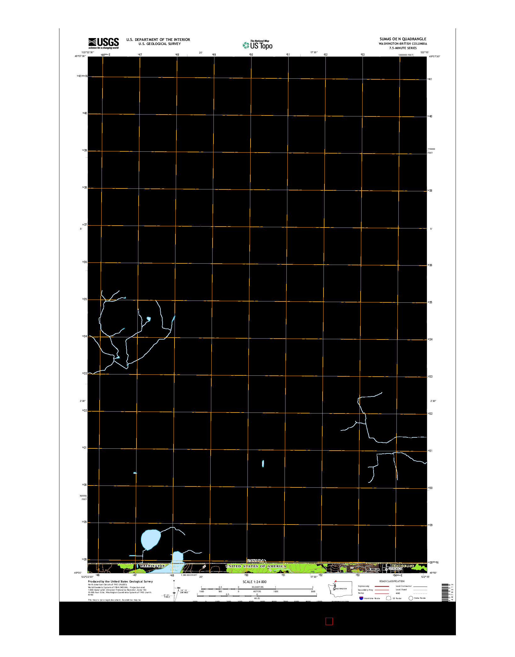 USGS US TOPO 7.5-MINUTE MAP FOR SUMAS OE N, WA-BC 2017