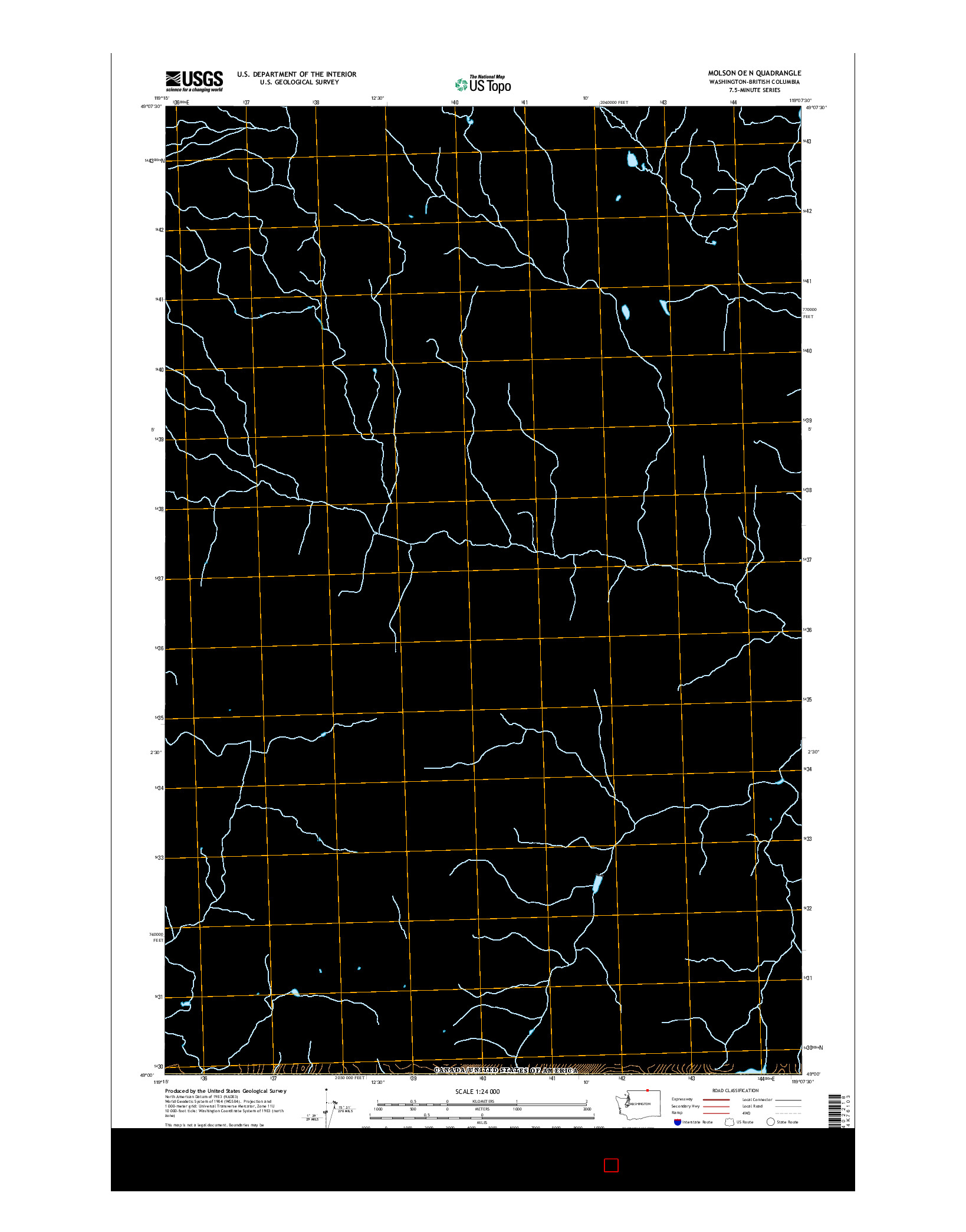 USGS US TOPO 7.5-MINUTE MAP FOR MOLSON OE N, WA-BC 2017
