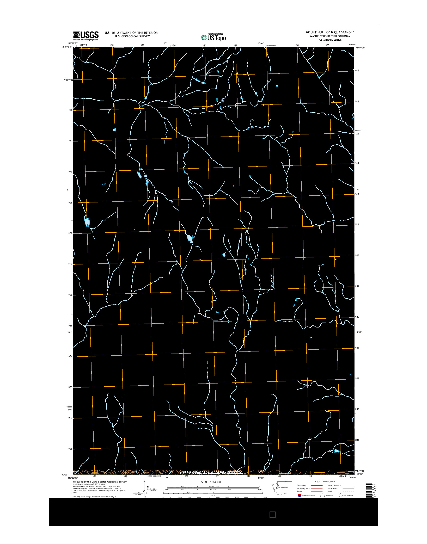 USGS US TOPO 7.5-MINUTE MAP FOR MOUNT HULL OE N, WA-BC 2017