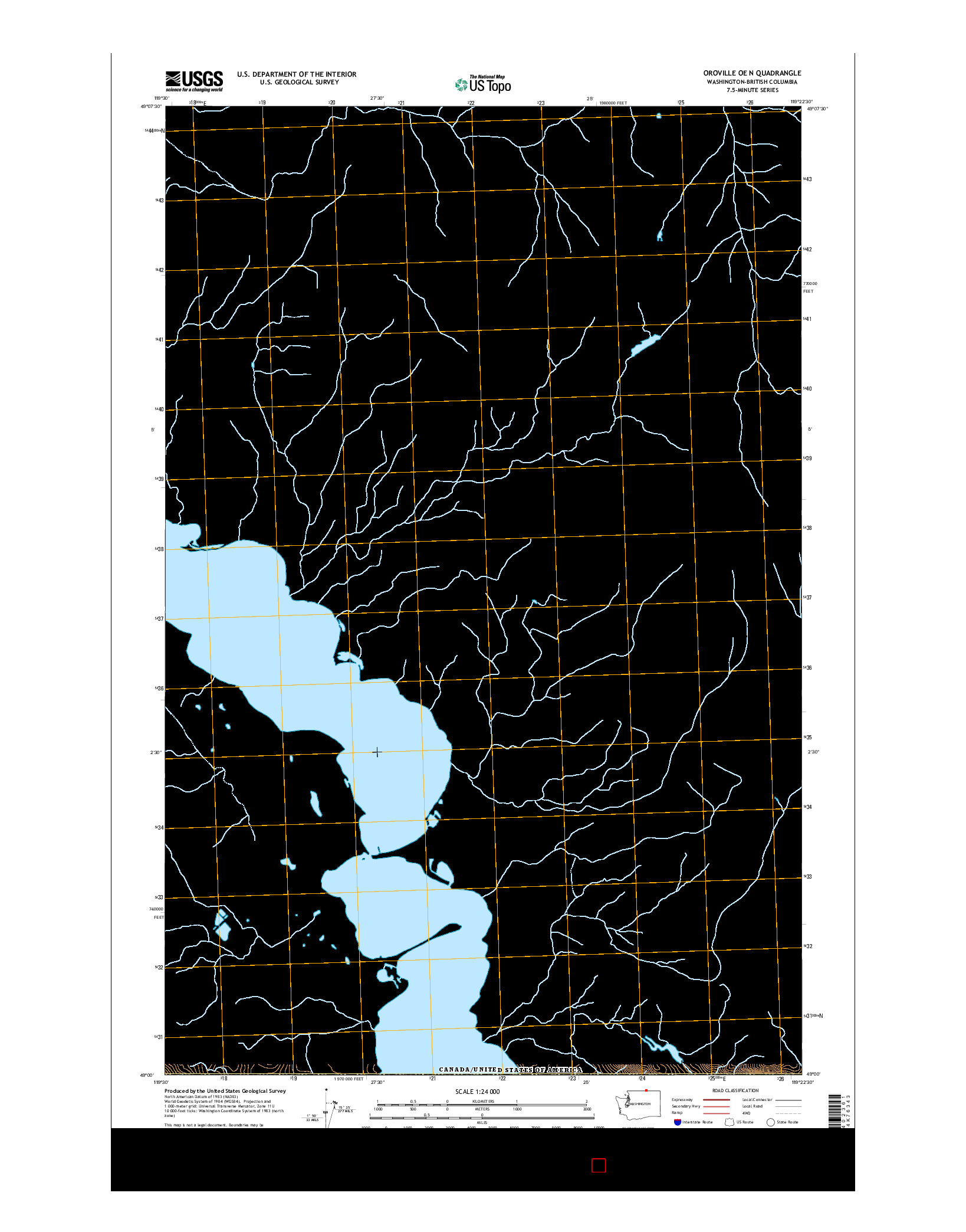 USGS US TOPO 7.5-MINUTE MAP FOR OROVILLE OE N, WA-BC 2017