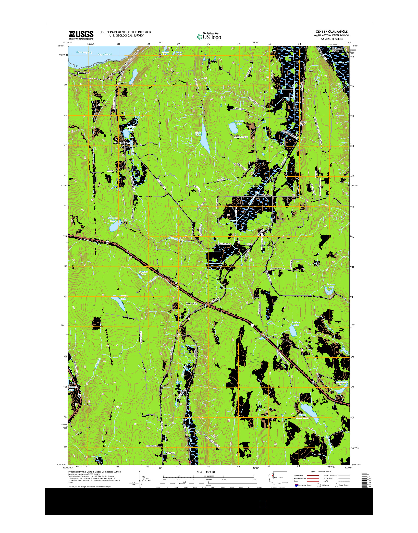 USGS US TOPO 7.5-MINUTE MAP FOR CENTER, WA 2017