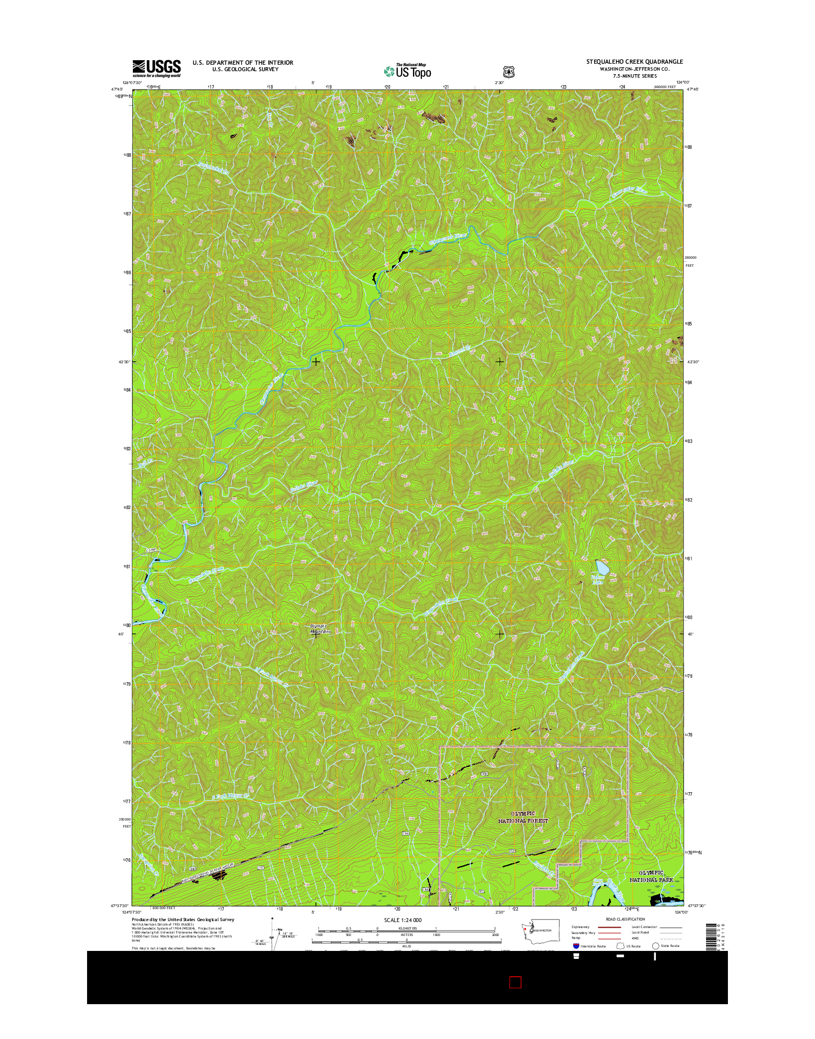 USGS US TOPO 7.5-MINUTE MAP FOR STEQUALEHO CREEK, WA 2017