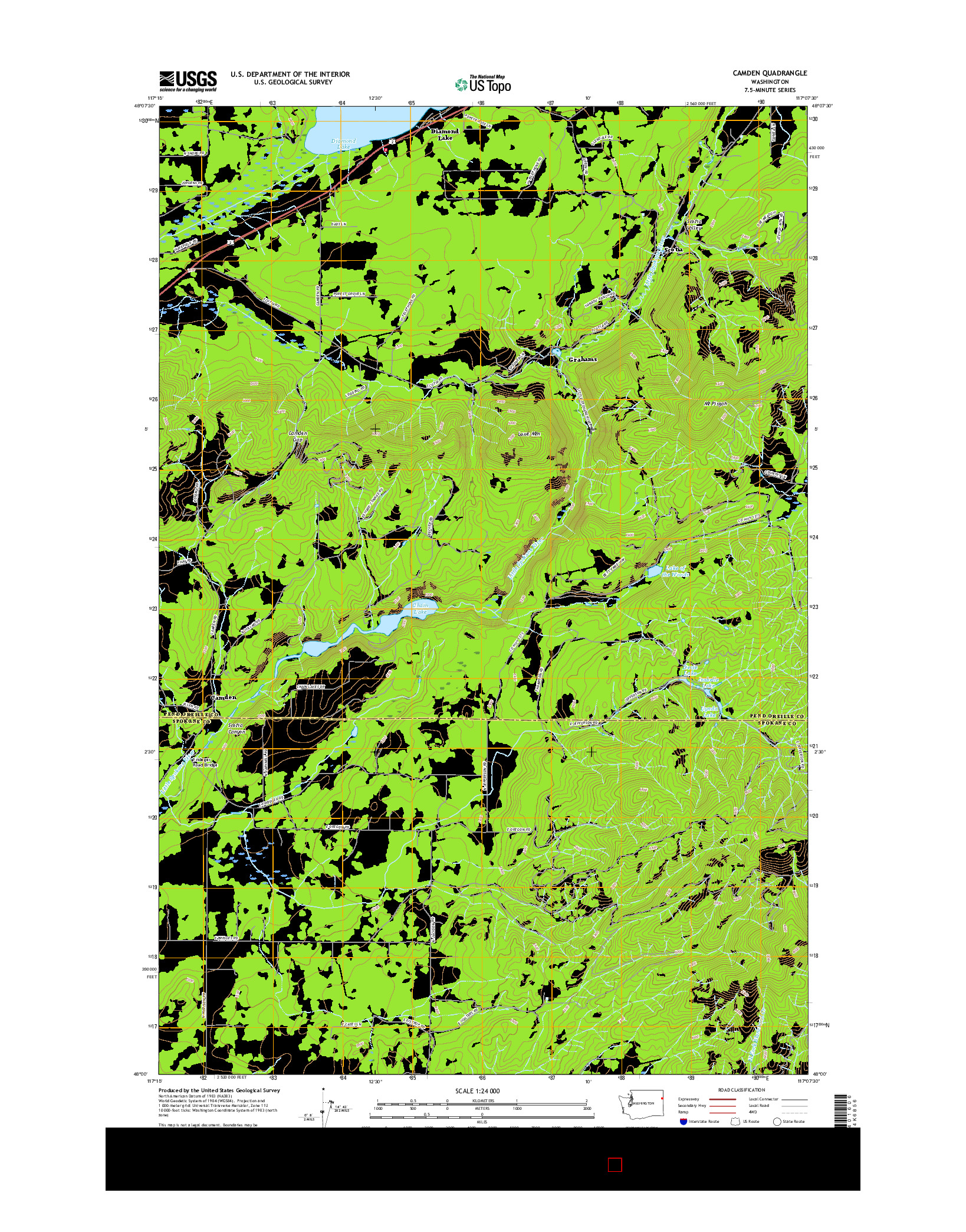 USGS US TOPO 7.5-MINUTE MAP FOR CAMDEN, WA 2017