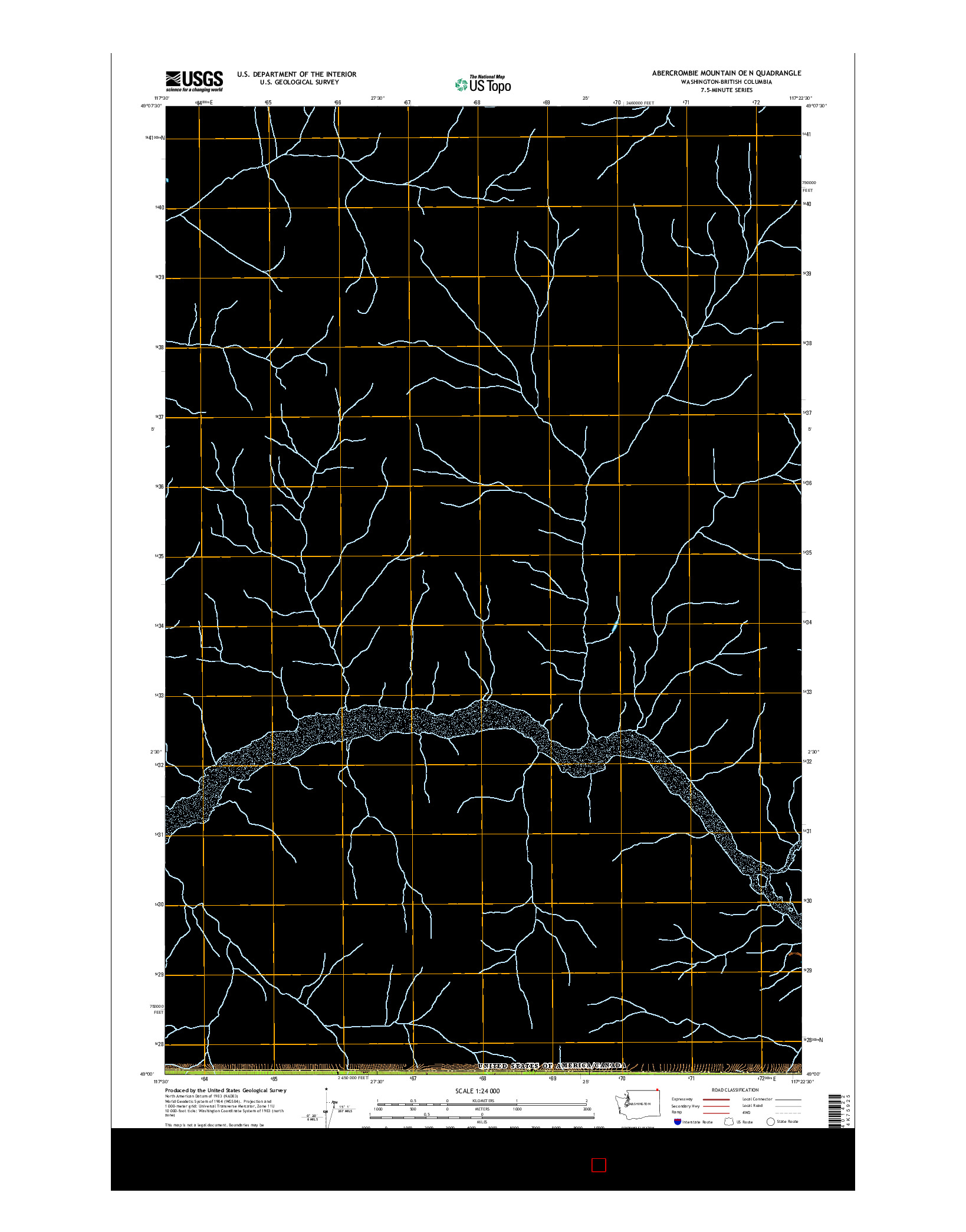 USGS US TOPO 7.5-MINUTE MAP FOR ABERCROMBIE MOUNTAIN OE N, WA-BC 2017