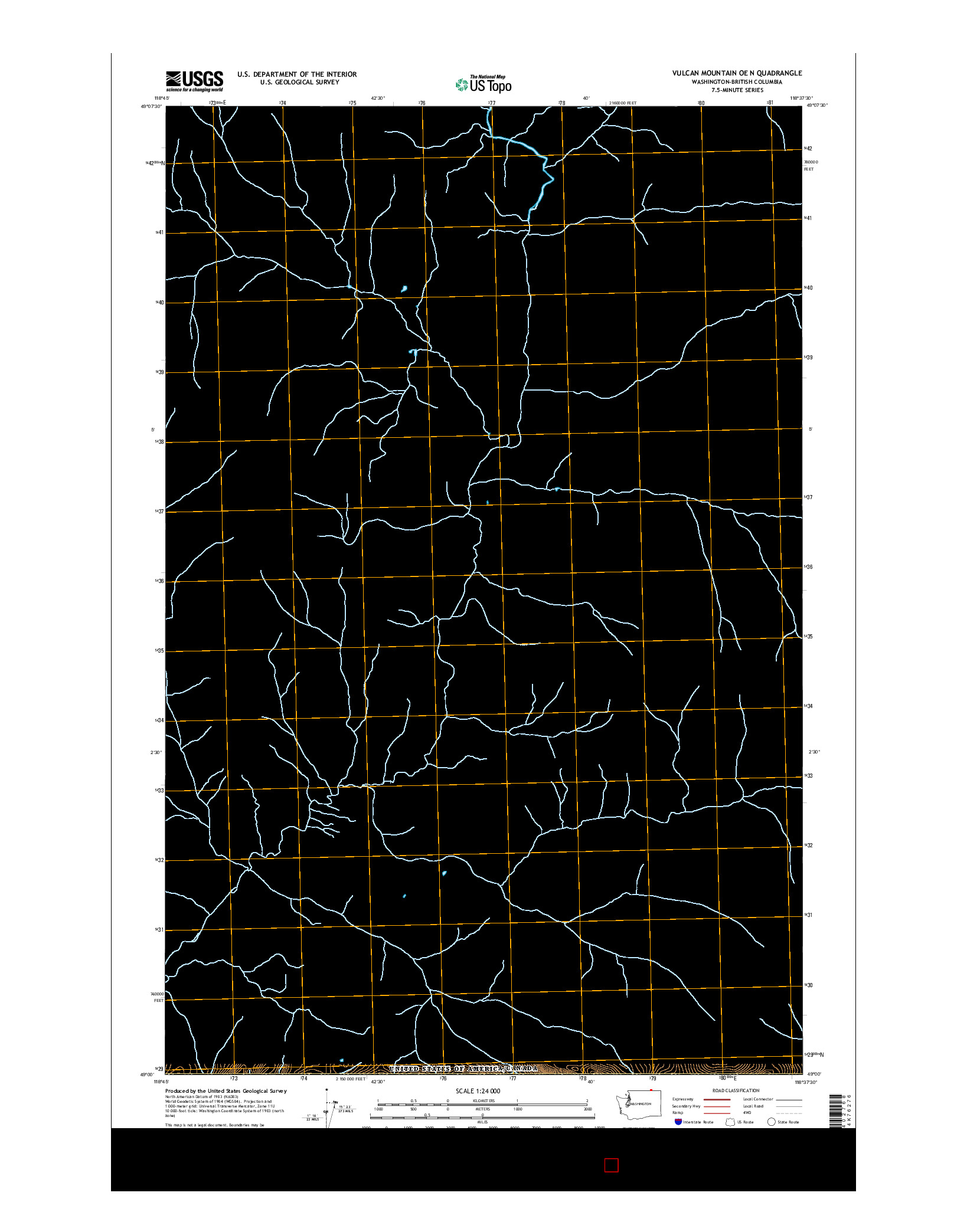 USGS US TOPO 7.5-MINUTE MAP FOR VULCAN MOUNTAIN OE N, WA-BC 2017