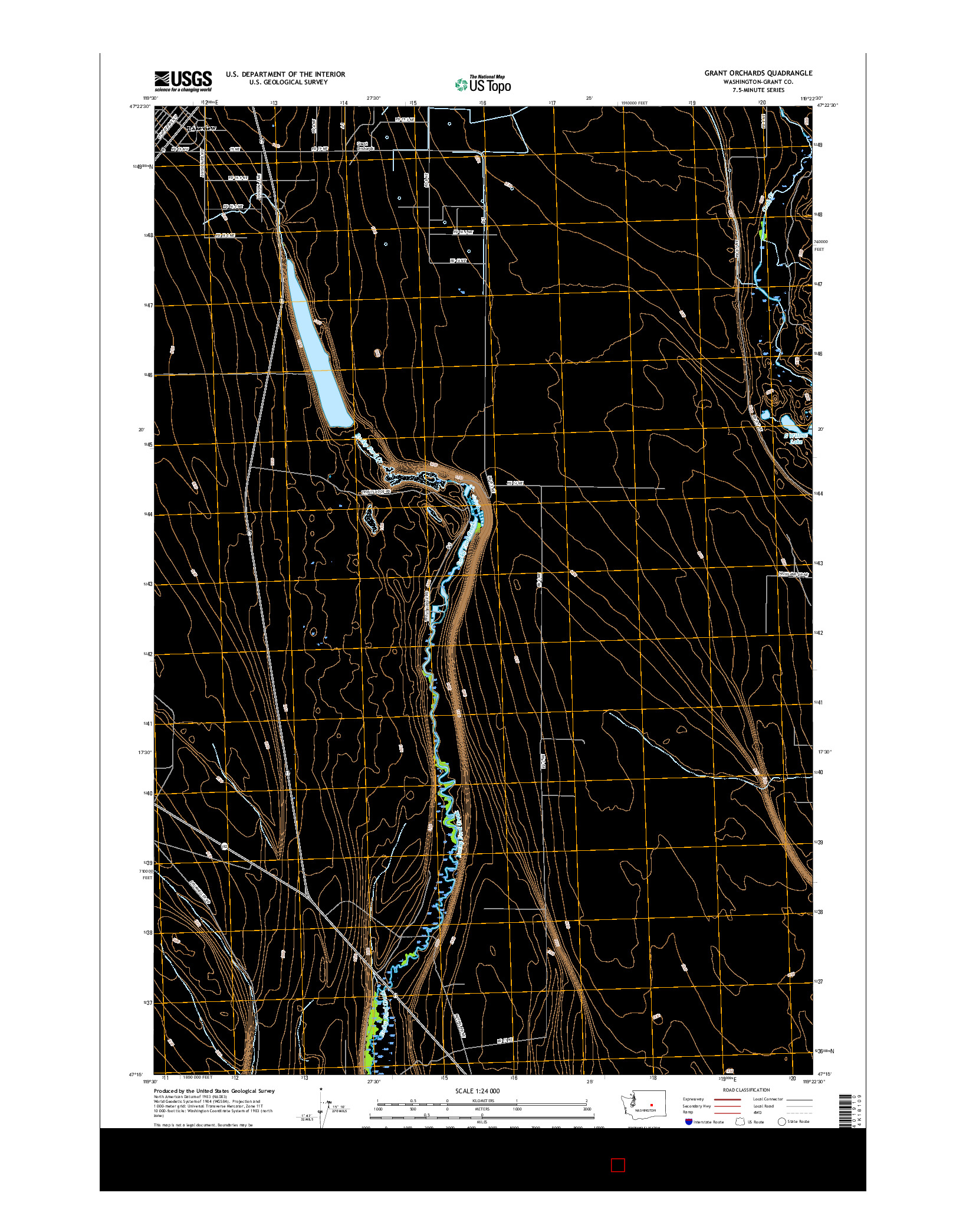 USGS US TOPO 7.5-MINUTE MAP FOR GRANT ORCHARDS, WA 2017