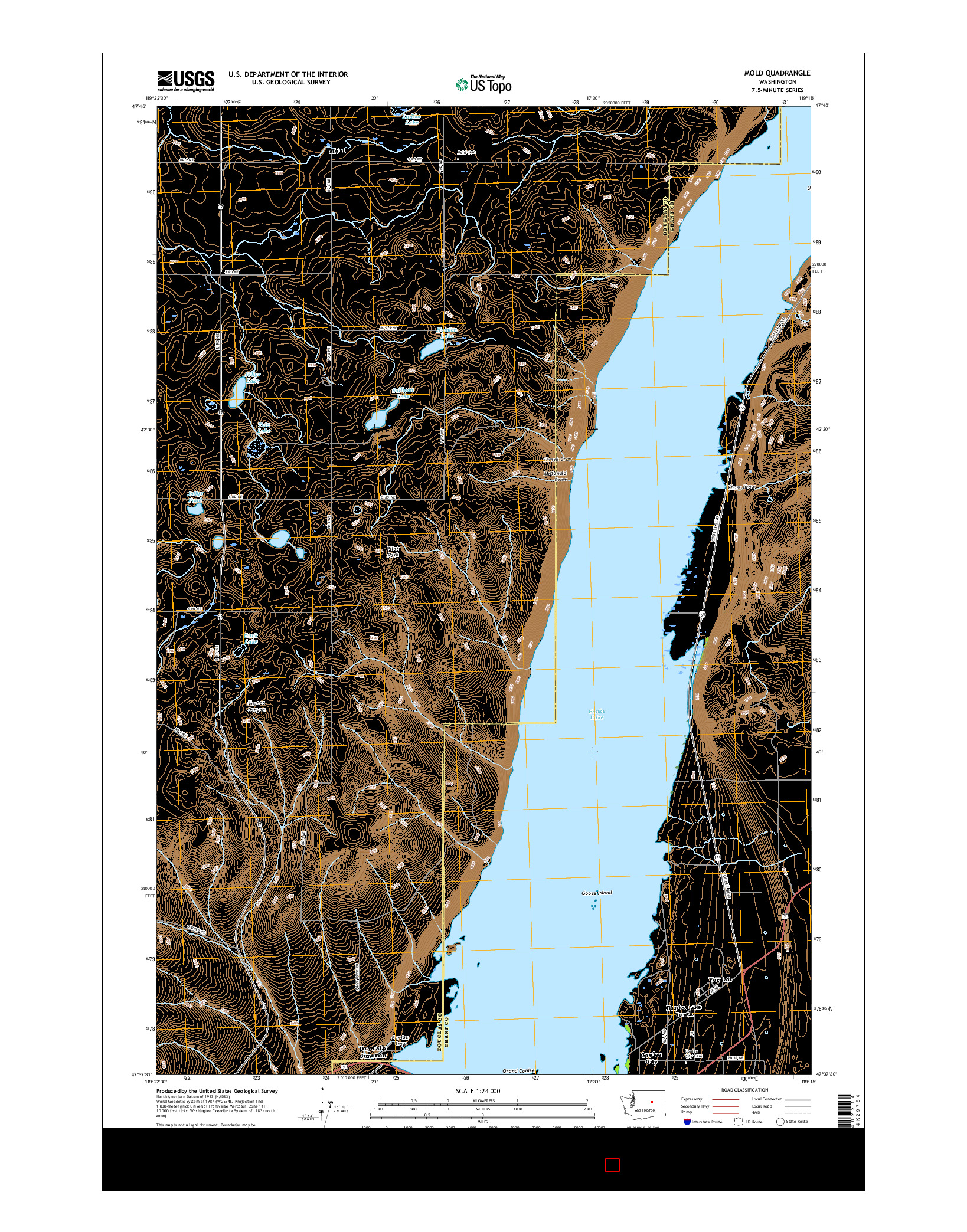 USGS US TOPO 7.5-MINUTE MAP FOR MOLD, WA 2017