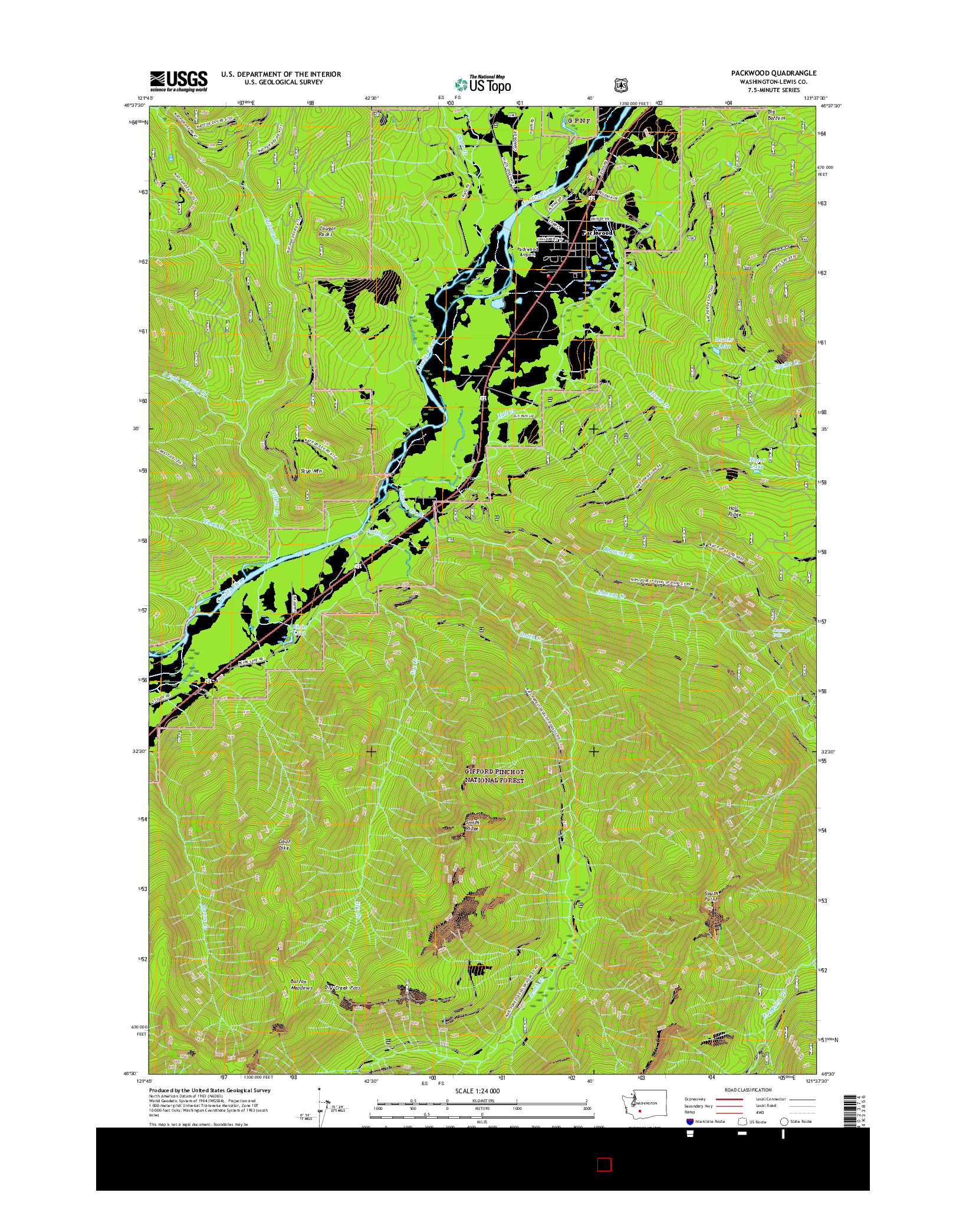 USGS US TOPO 7.5-MINUTE MAP FOR PACKWOOD, WA 2017