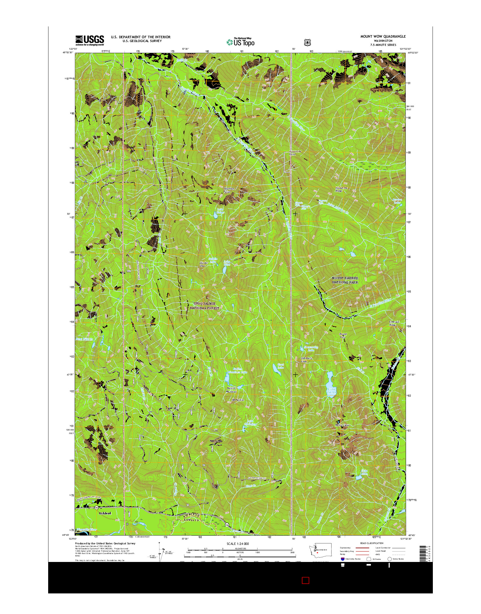 USGS US TOPO 7.5-MINUTE MAP FOR MOUNT WOW, WA 2017