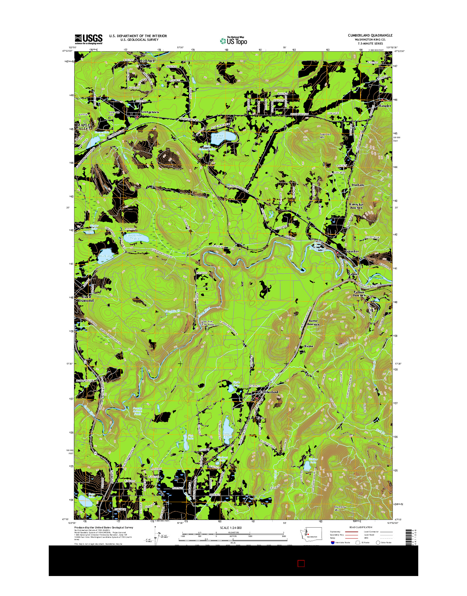 USGS US TOPO 7.5-MINUTE MAP FOR CUMBERLAND, WA 2017