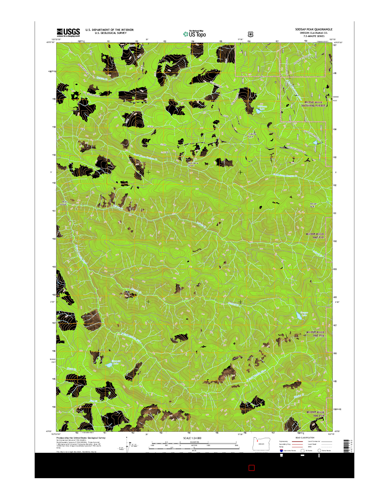 USGS US TOPO 7.5-MINUTE MAP FOR SOOSAP PEAK, OR 2017