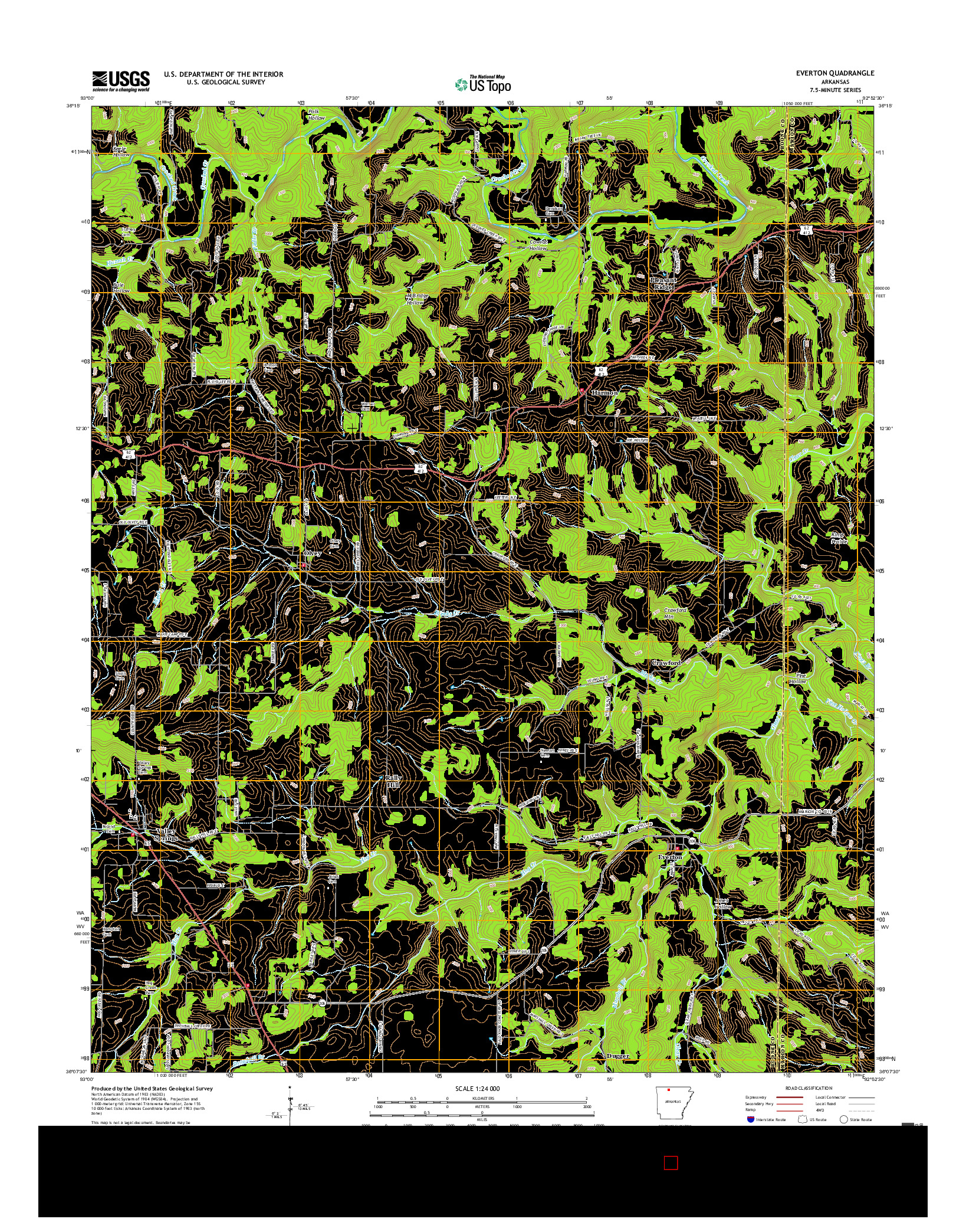 USGS US TOPO 7.5-MINUTE MAP FOR EVERTON, AR 2017