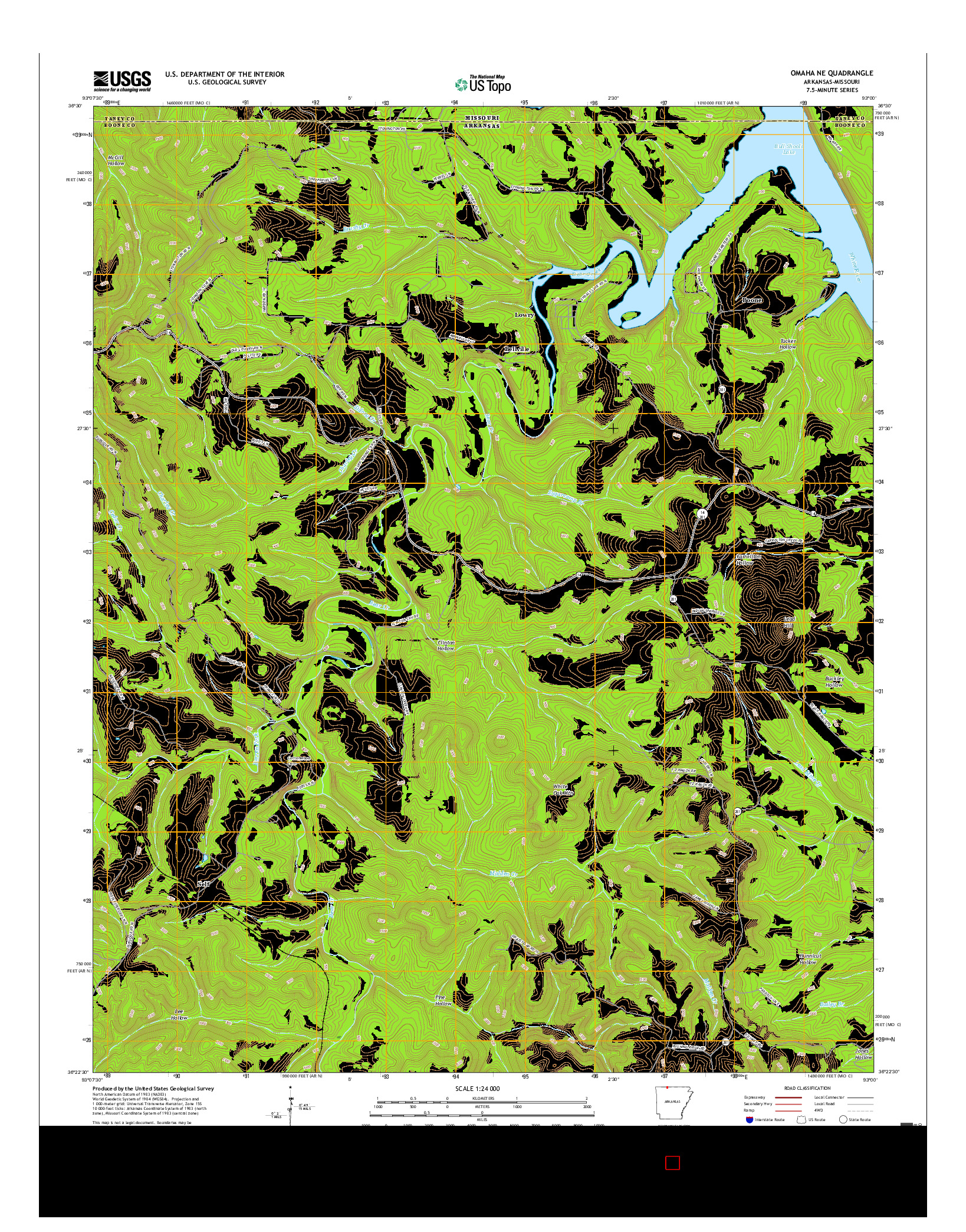USGS US TOPO 7.5-MINUTE MAP FOR OMAHA NE, AR-MO 2017