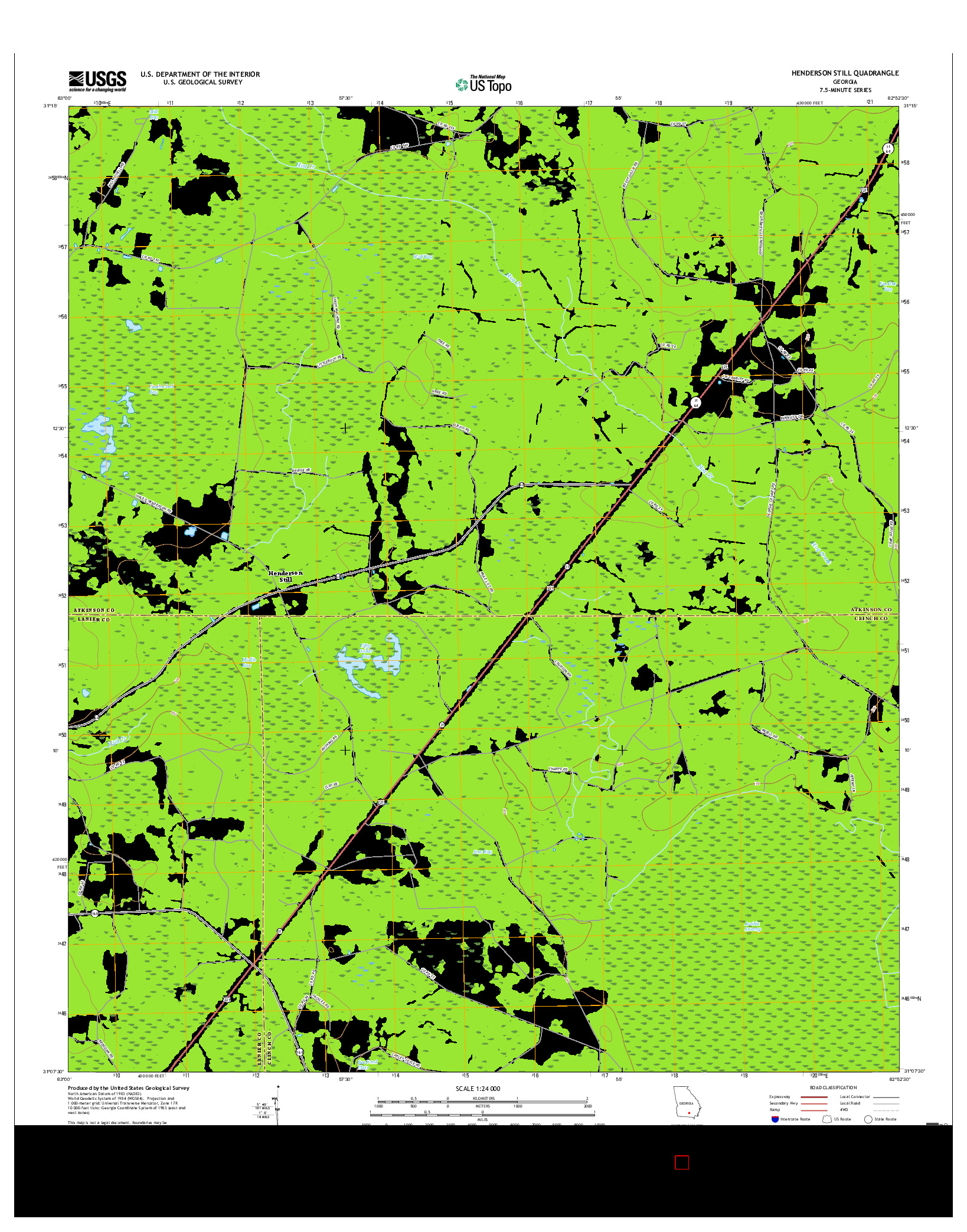 USGS US TOPO 7.5-MINUTE MAP FOR HENDERSON STILL, GA 2017