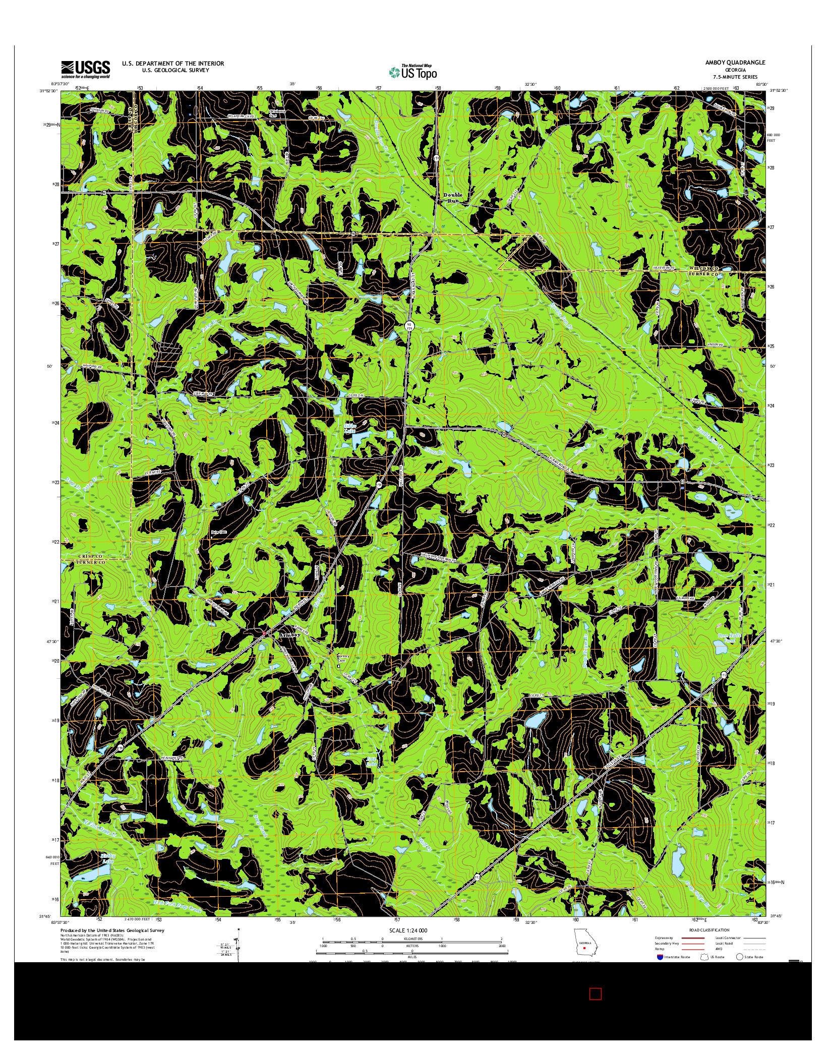 USGS US TOPO 7.5-MINUTE MAP FOR AMBOY, GA 2017