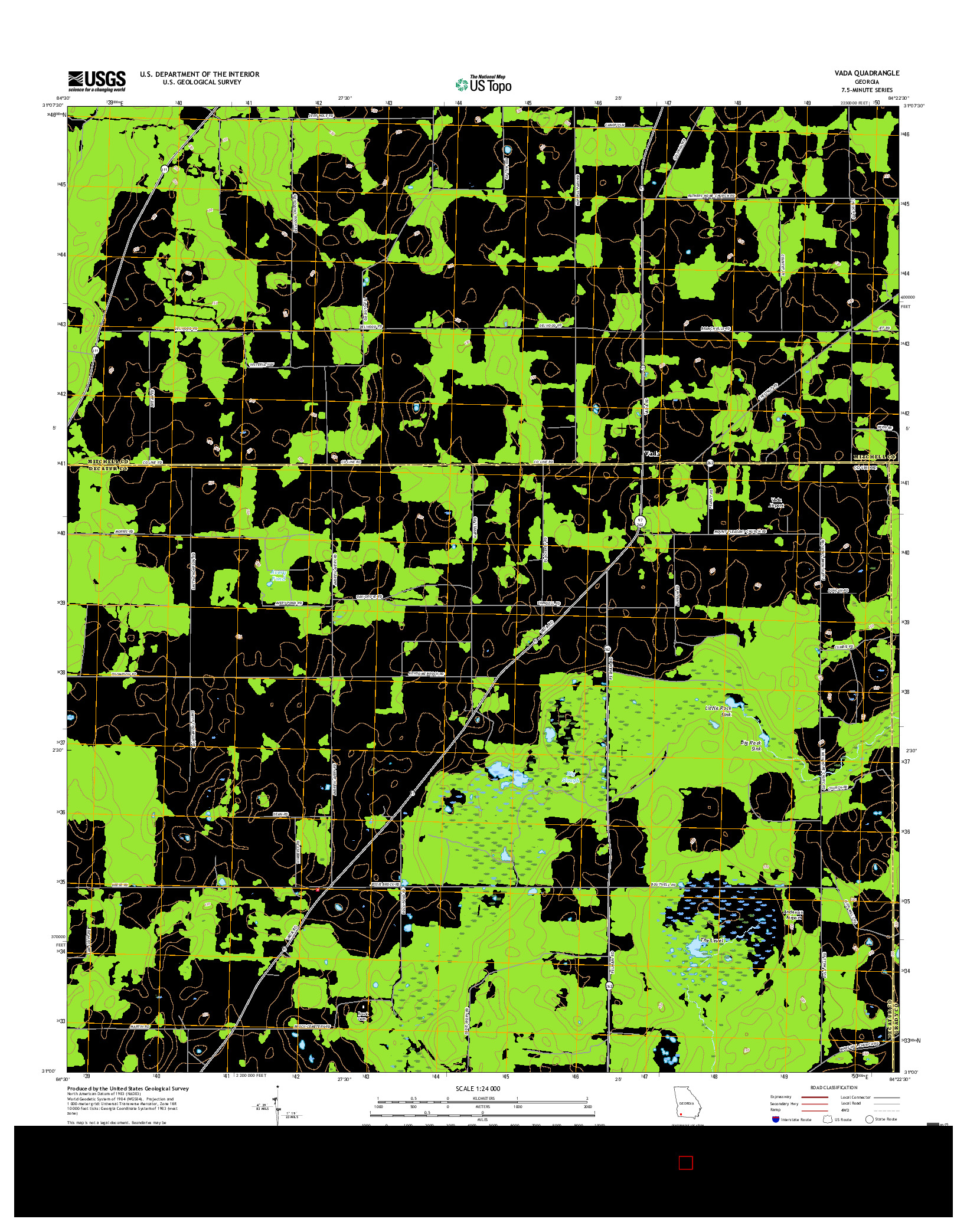 USGS US TOPO 7.5-MINUTE MAP FOR VADA, GA 2017