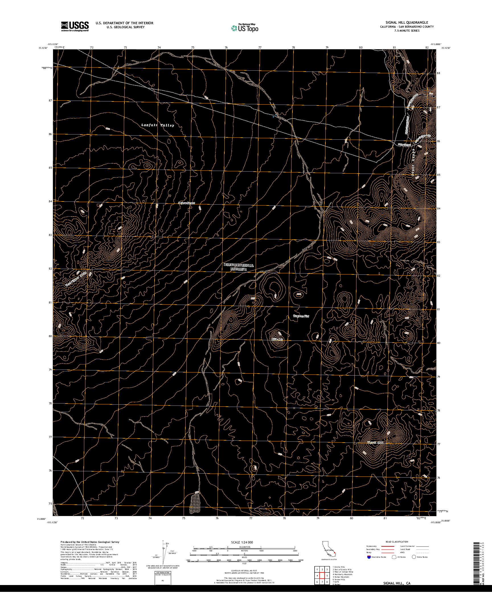 USGS US TOPO 7.5-MINUTE MAP FOR SIGNAL HILL, CA 2018