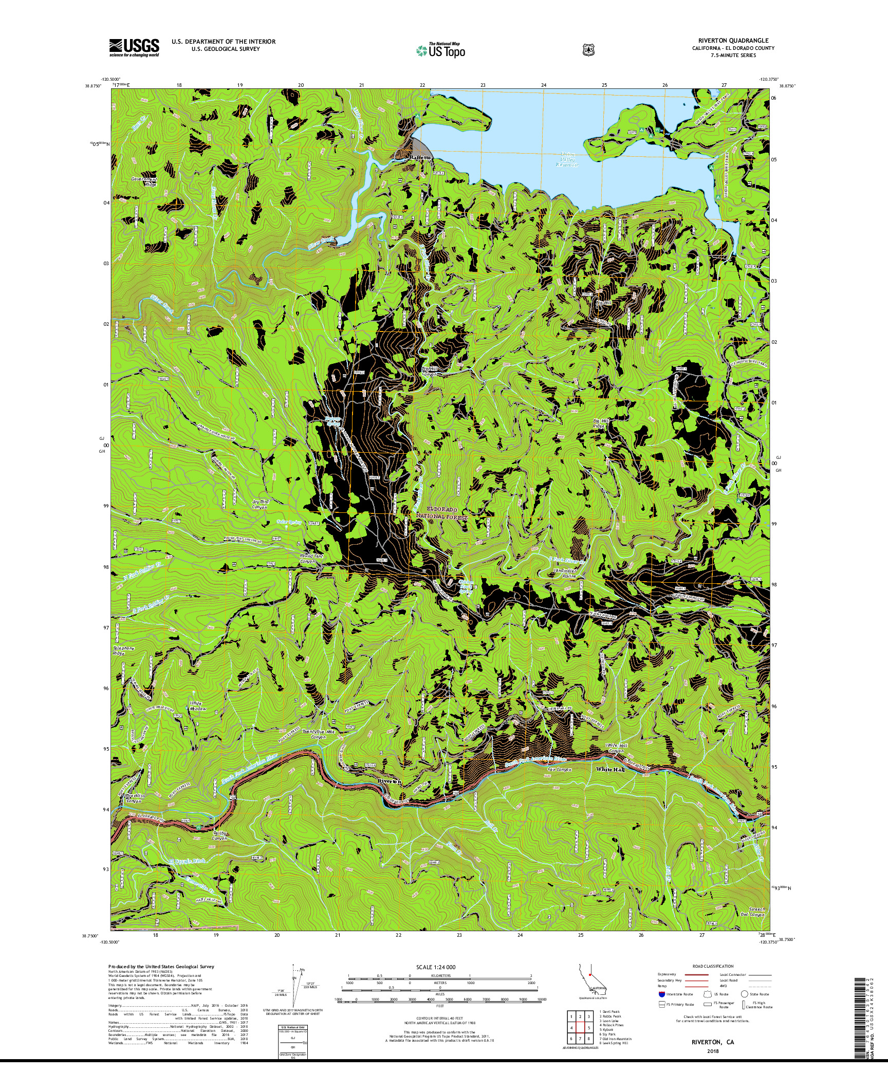 USGS US TOPO 7.5-MINUTE MAP FOR RIVERTON, CA 2018