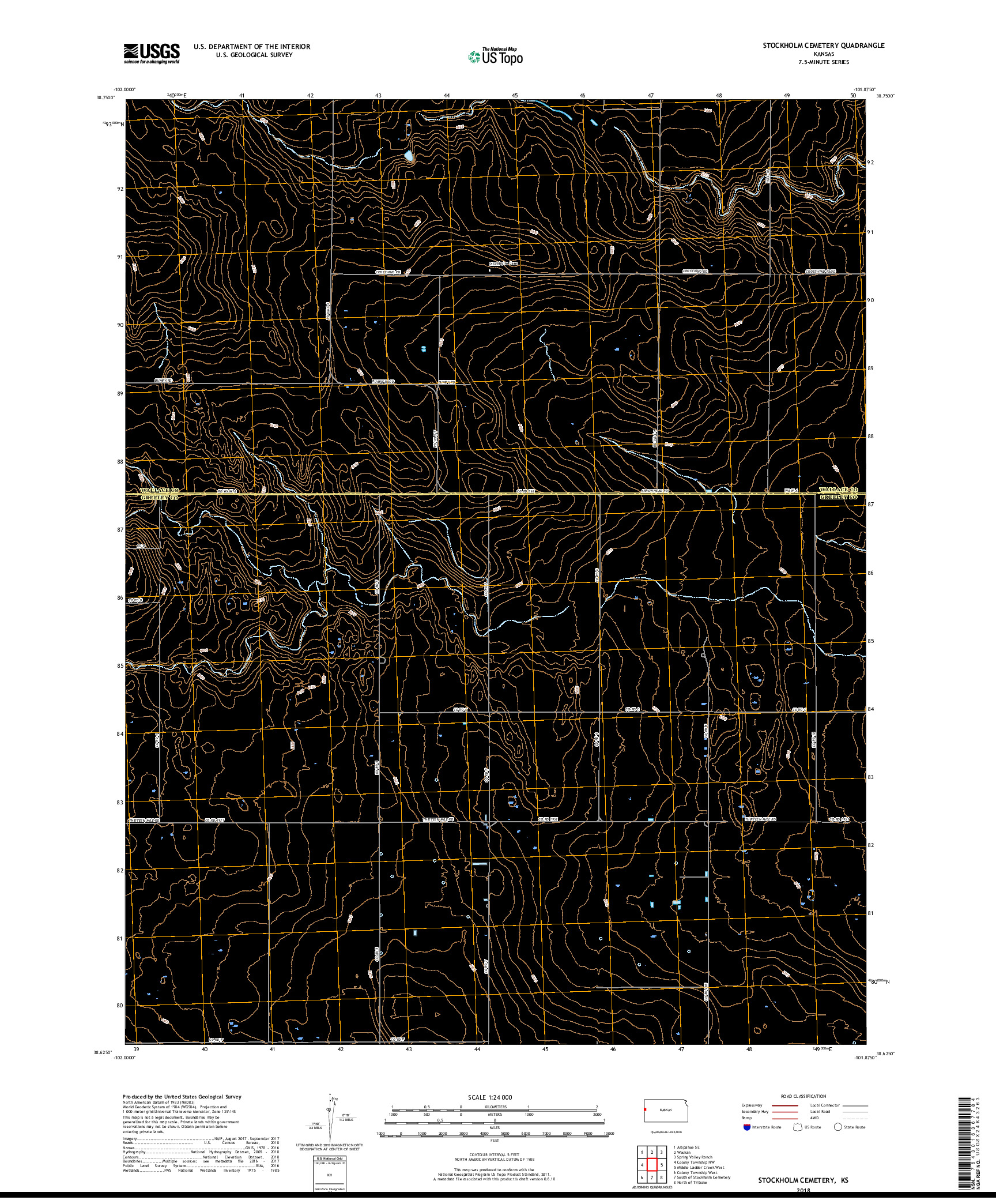 USGS US TOPO 7.5-MINUTE MAP FOR STOCKHOLM CEMETERY, KS 2018