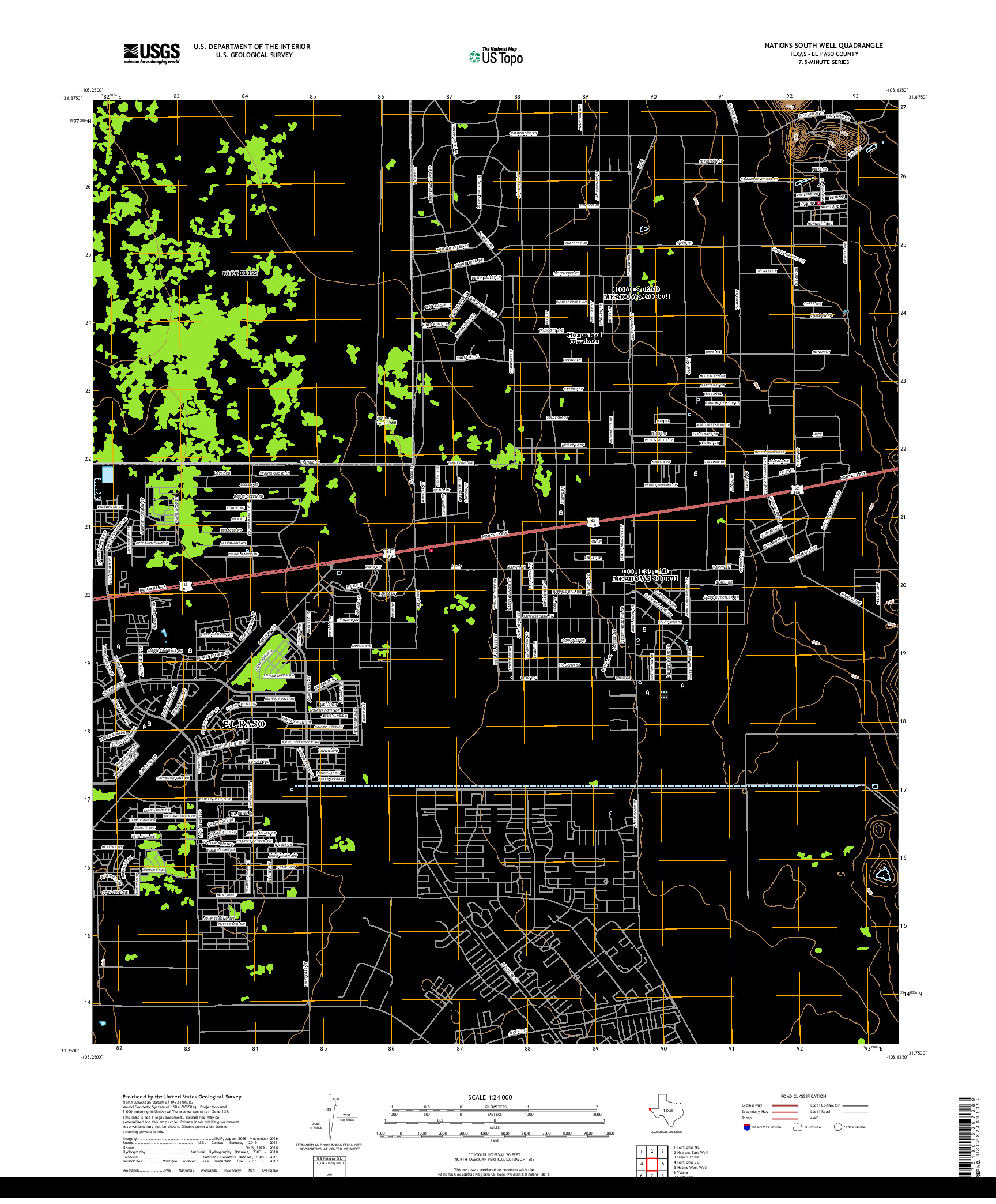 USGS US TOPO 7.5-MINUTE MAP FOR NATIONS SOUTH WELL, TX 2019